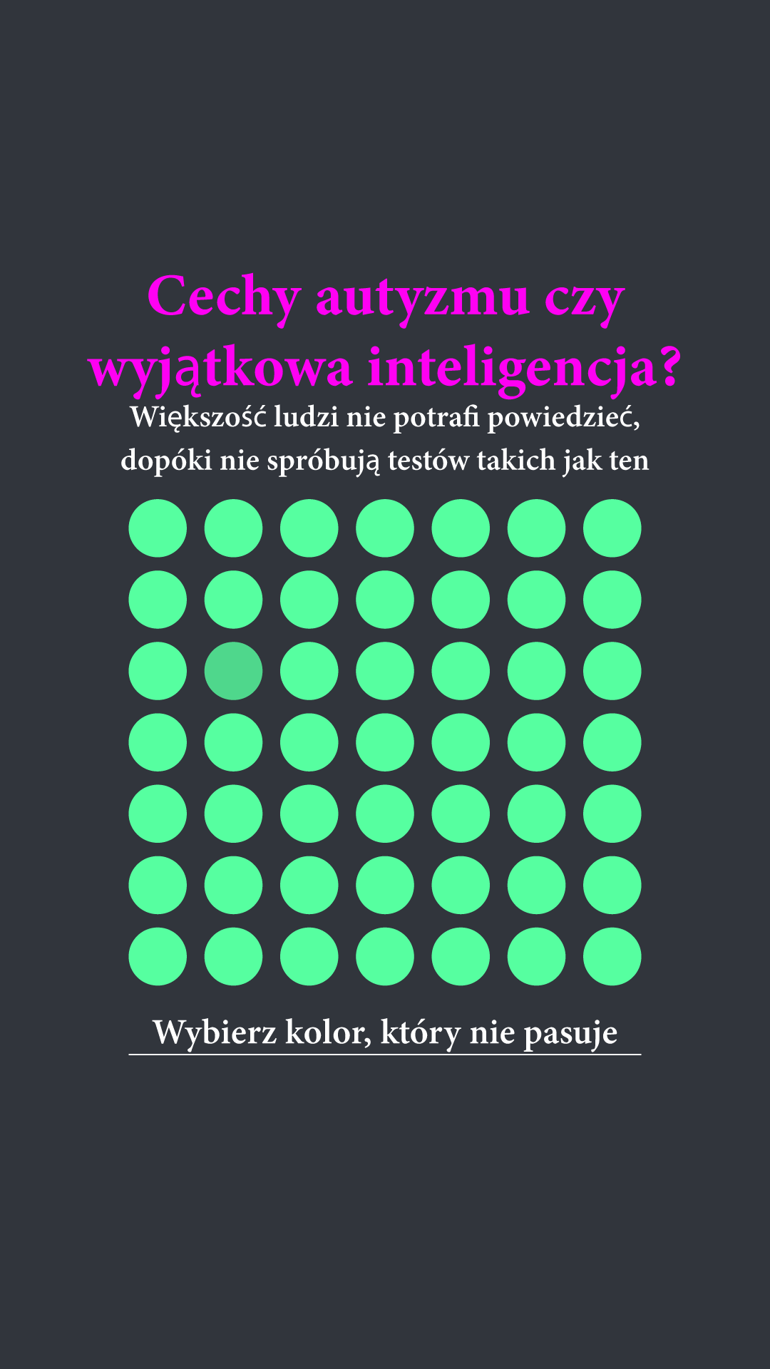 International IQ test Facebook ad