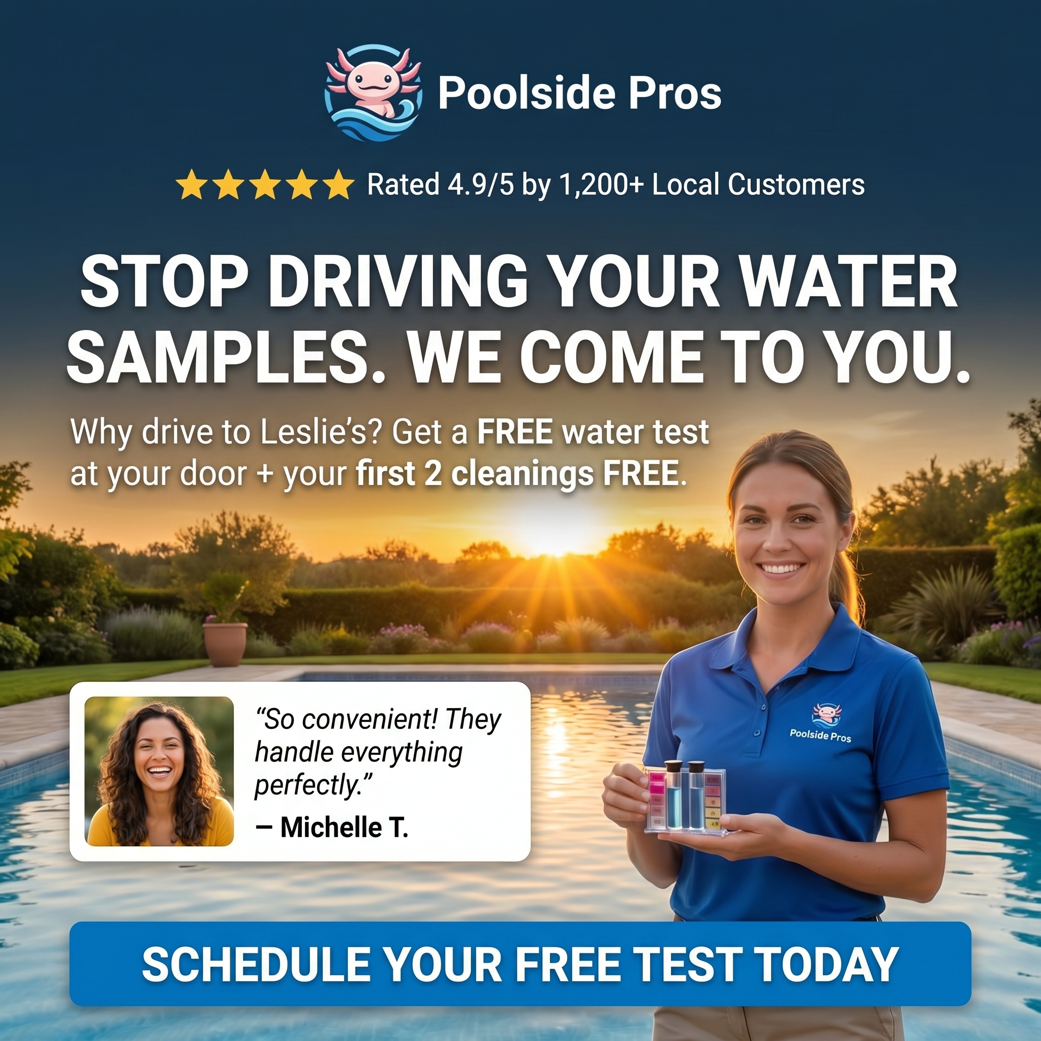 Clean Pool Club Facebook ad: Join the Clean Pool Club