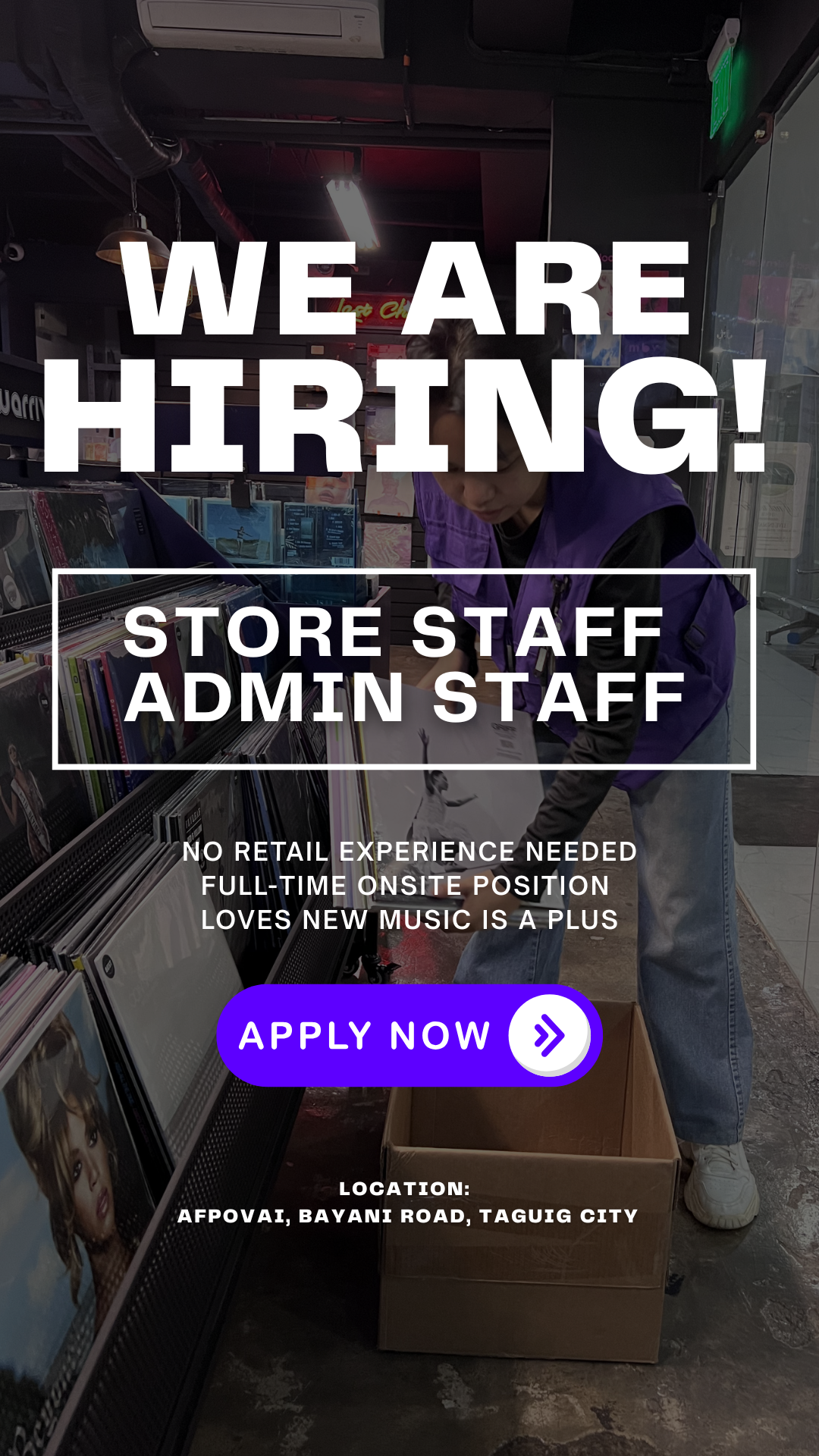 Ted Ellis Facebook ad: Ted Ellis Record Store