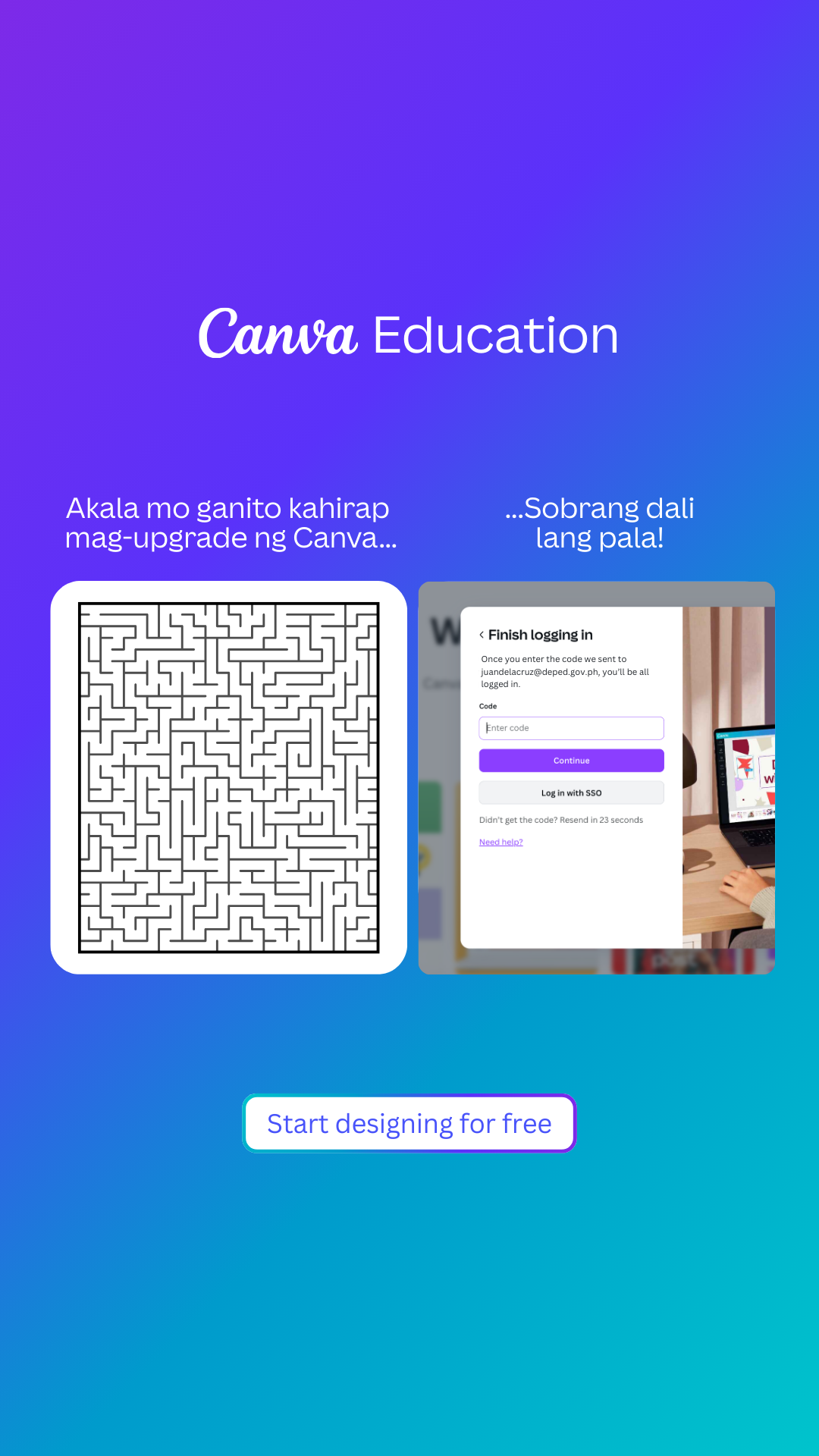 Canva Facebook ad