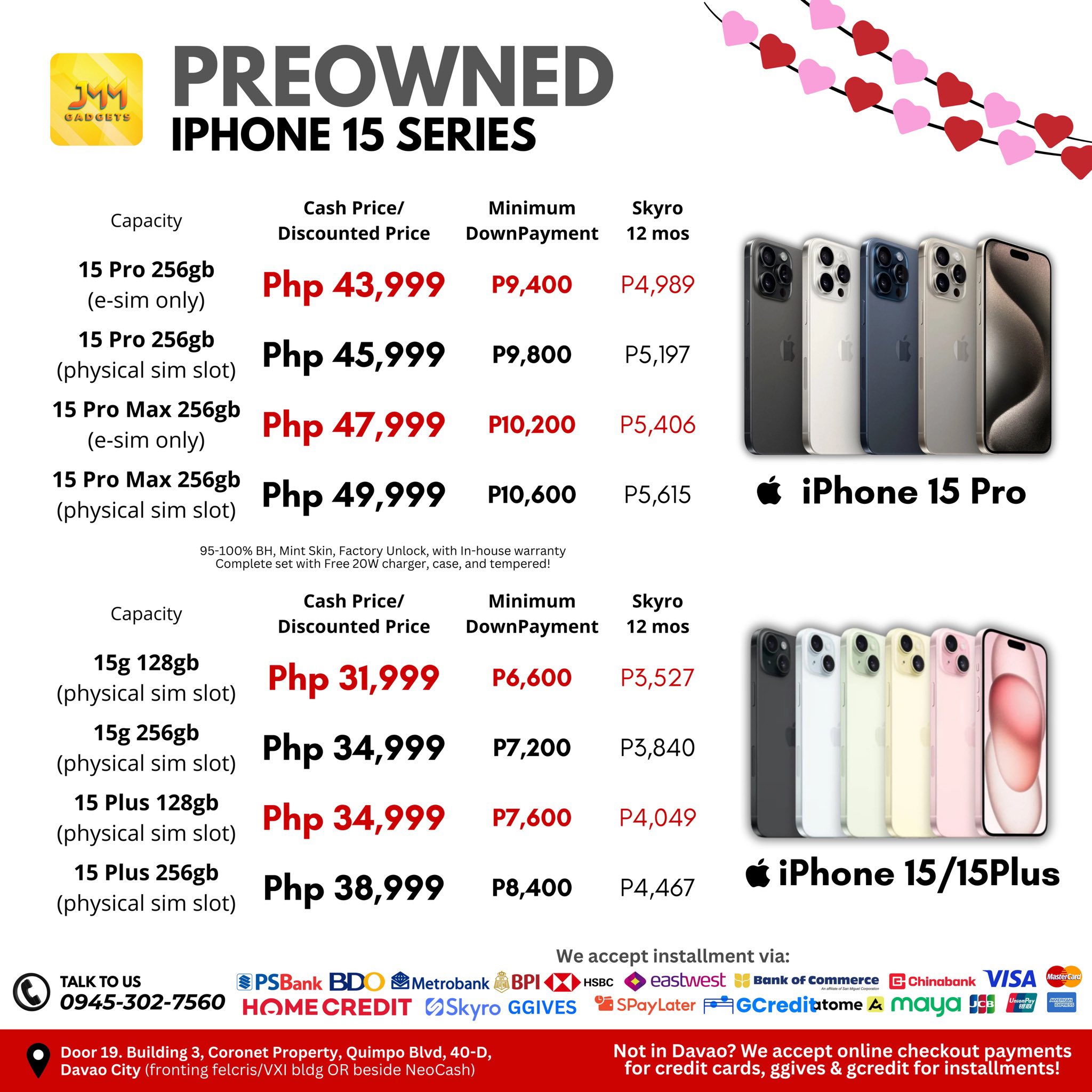JMM Gadgets Dvo Facebook ad: Good-as-new iPhones 𝘼𝙫𝙖𝙞𝙡𝙖𝙗𝙡𝙚 𝙛𝙤𝙧 𝙎𝙠𝙮𝙧𝙤…