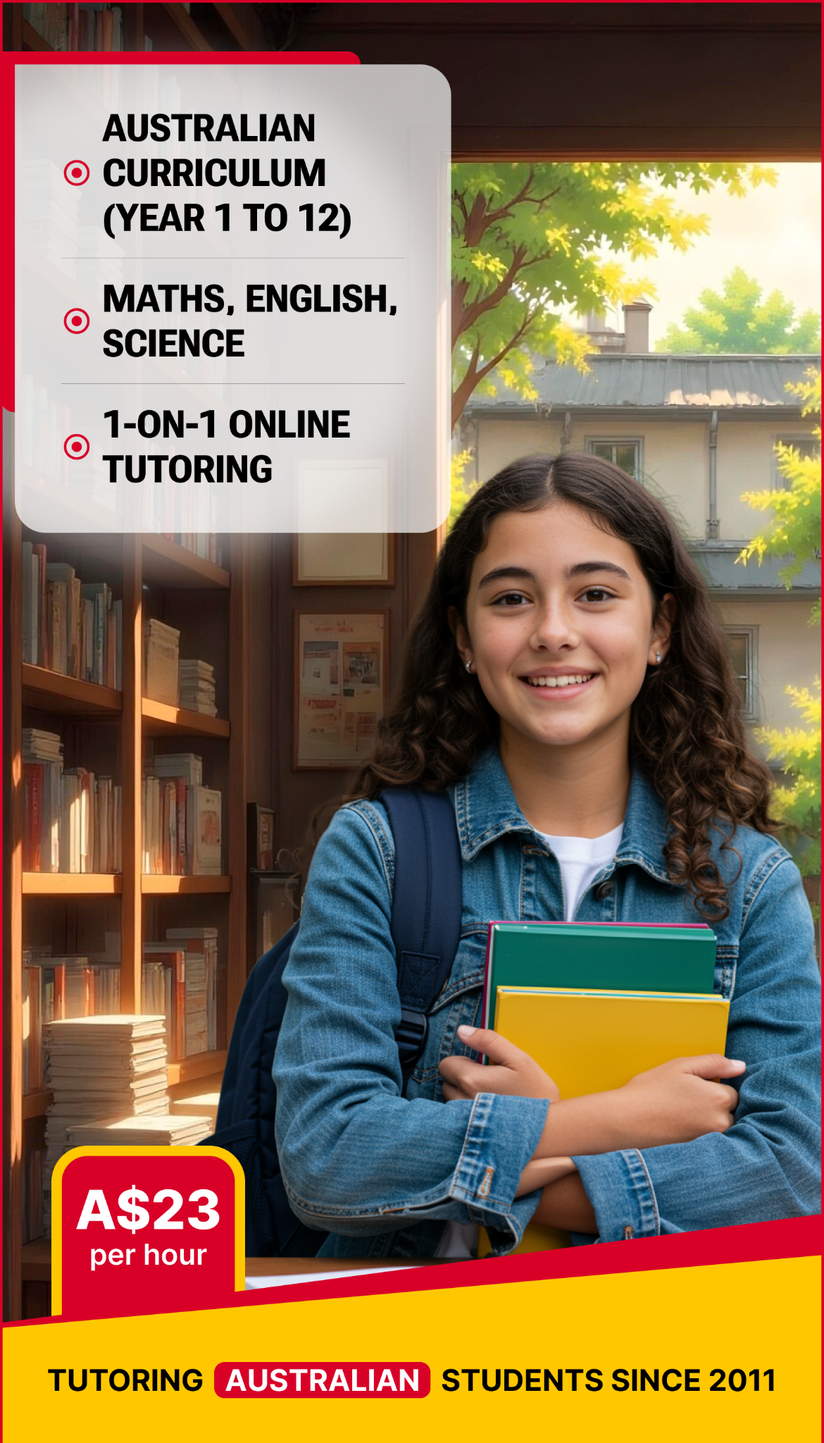 Jaya's Academy Facebook ad