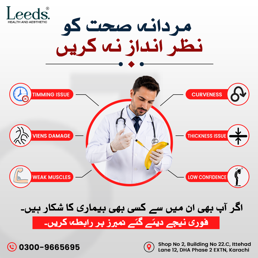 Leeds Health & Aesthetic Facebook ad: Book a Men's Health Consultation