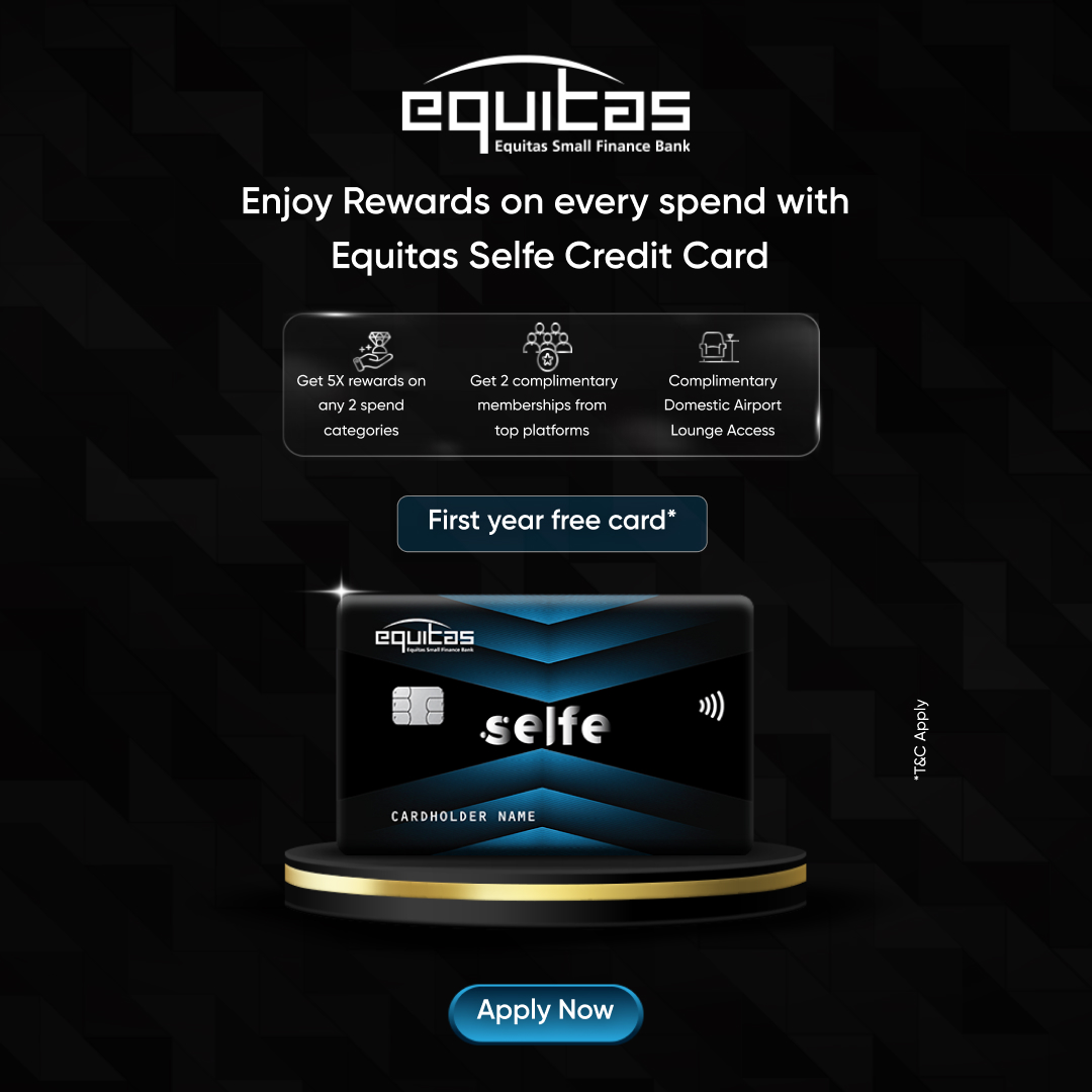 Equitas Small Finance Bank Facebook ad: Choice-based Credit Card