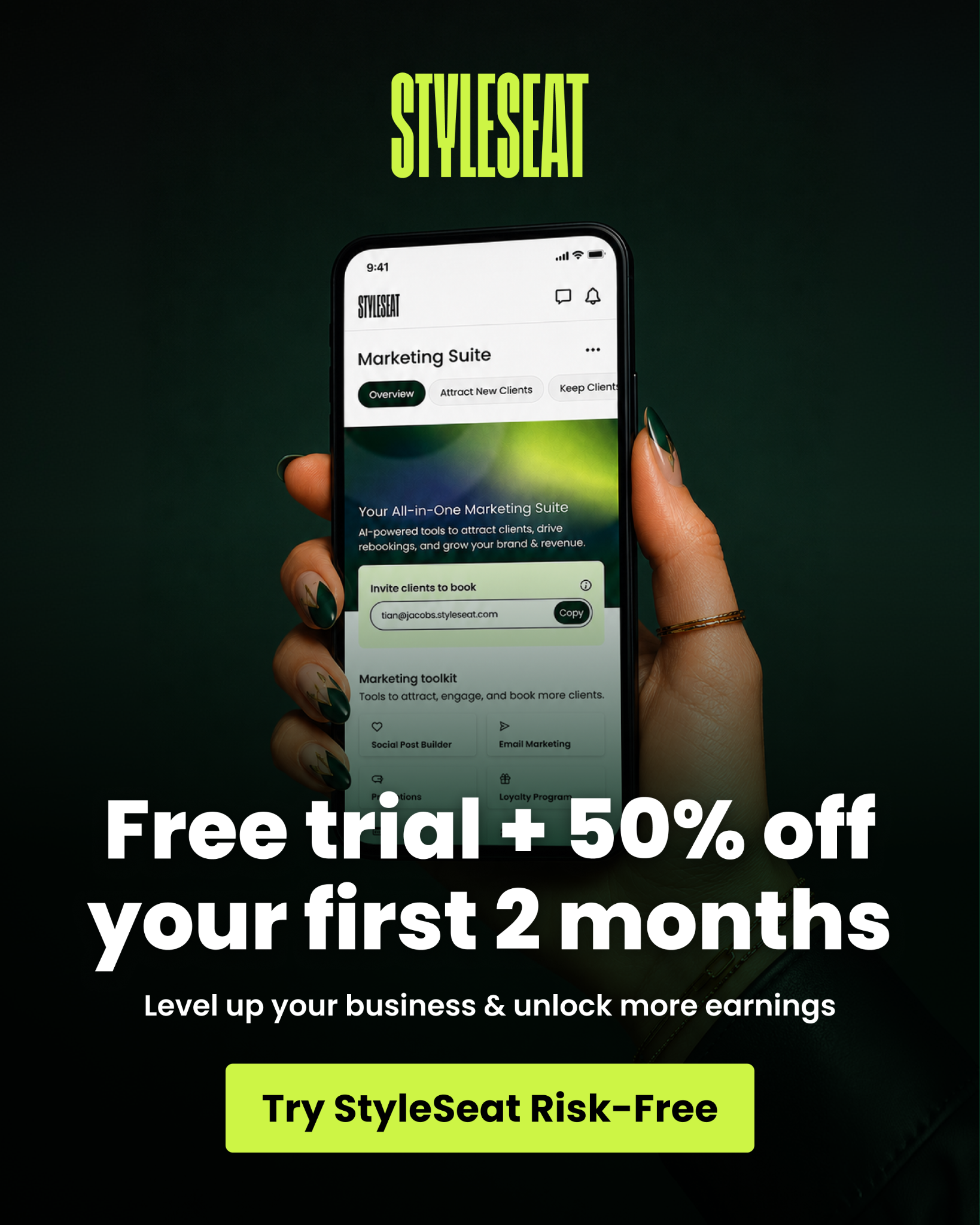 StyleSeat Facebook ad: Limited Time Offer