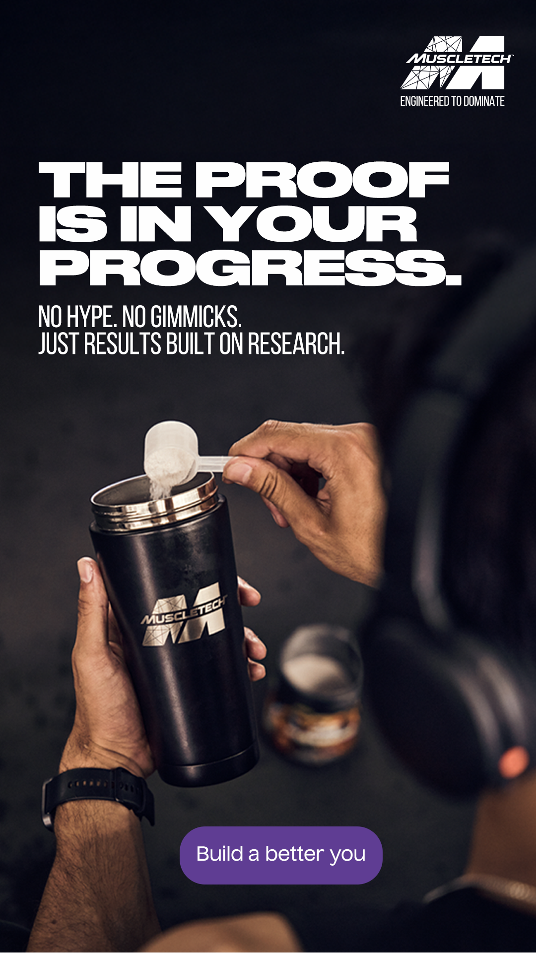 MuscleTech Facebook ad