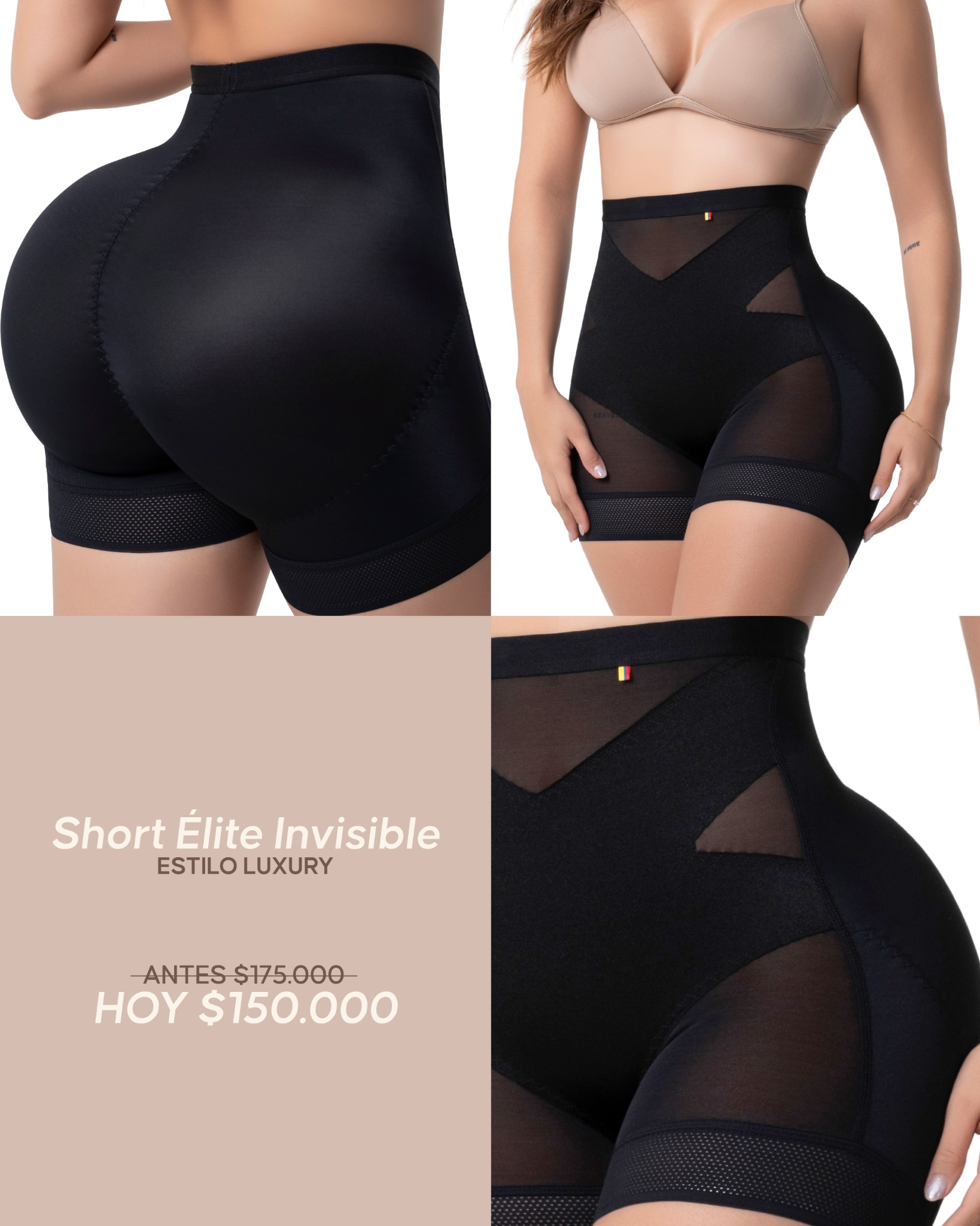 Fajas Salome La Original Facebook ad: Prehormado y luxury