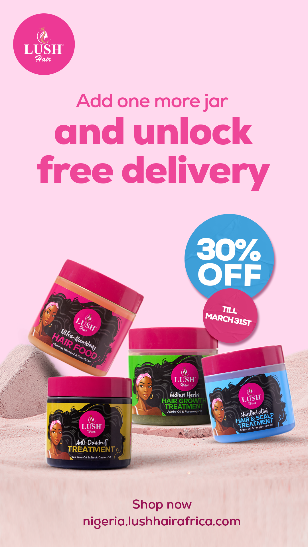 LUSH HAIR CARE  Facebook ad