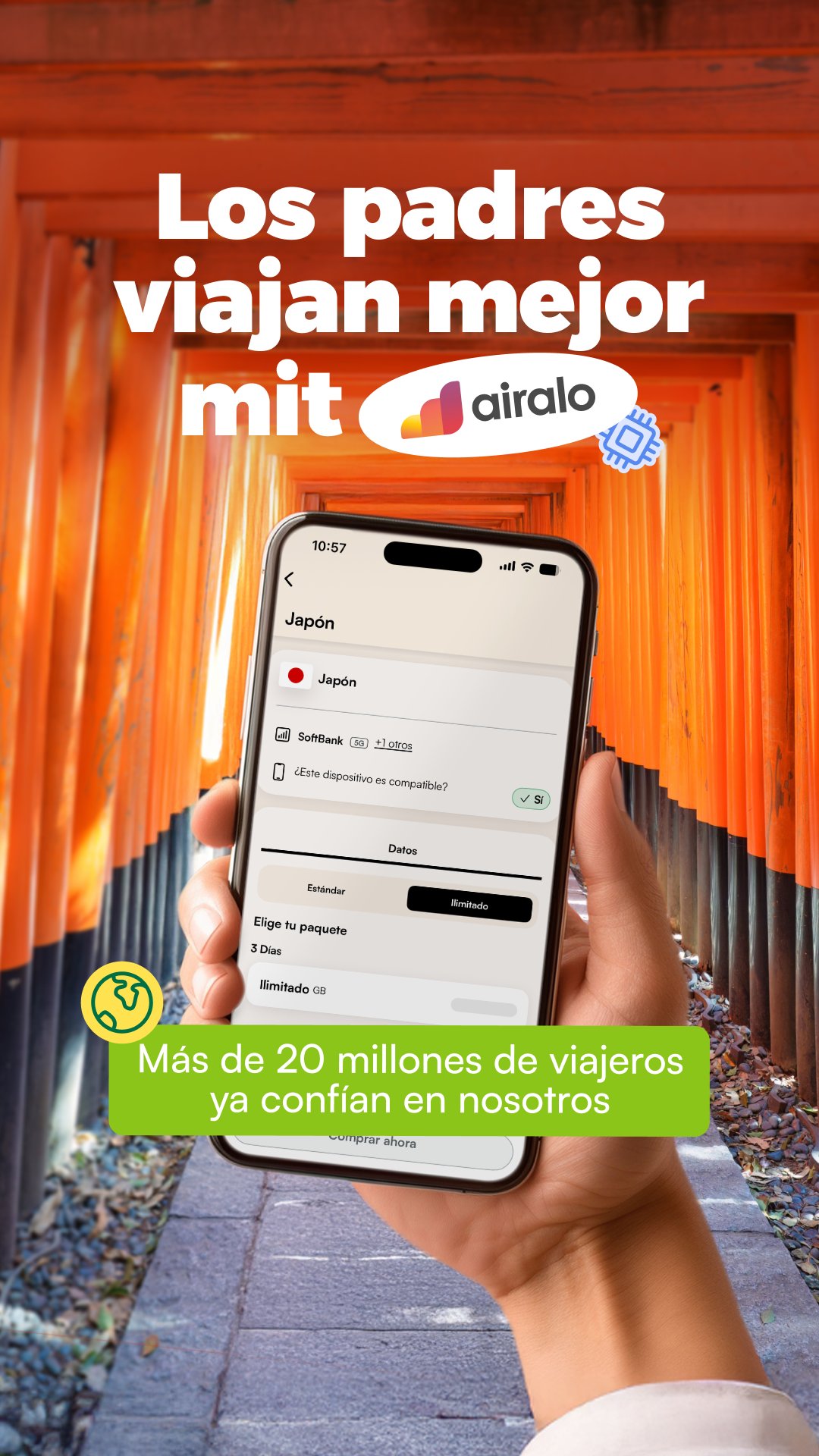 Airalo Global eSIM Store Facebook ad