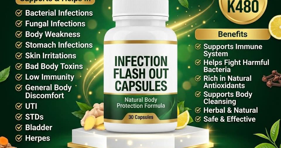 Organic cures Facebook ad: Infection flash out herba