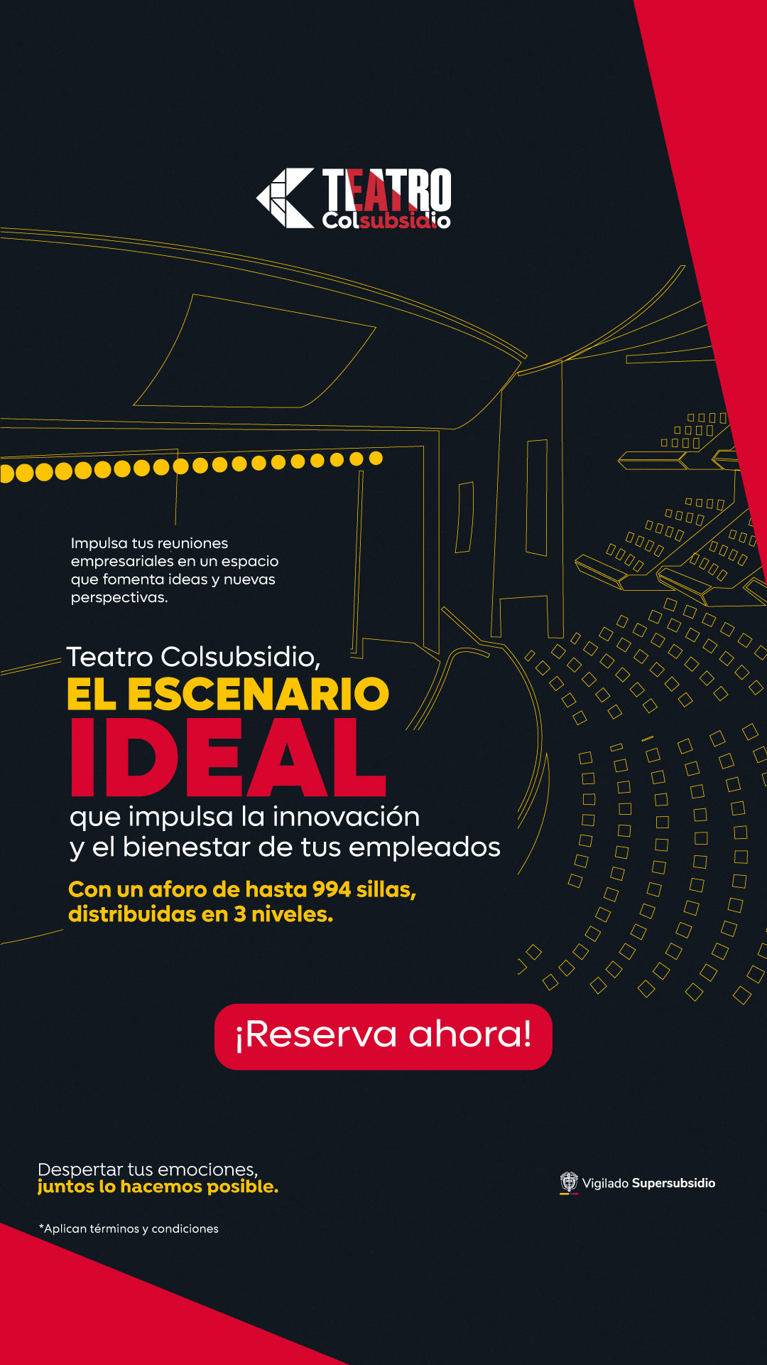 Teatro Colsubsidio Facebook ad from Jun 9, 2026