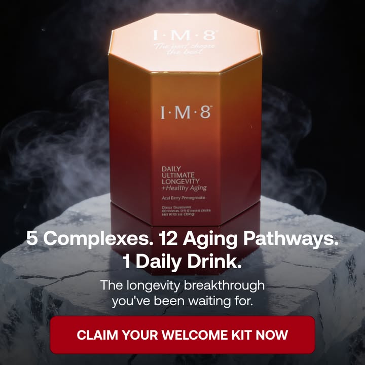 IM8 Global Facebook ad: Longevity Starts at the Cellular Level