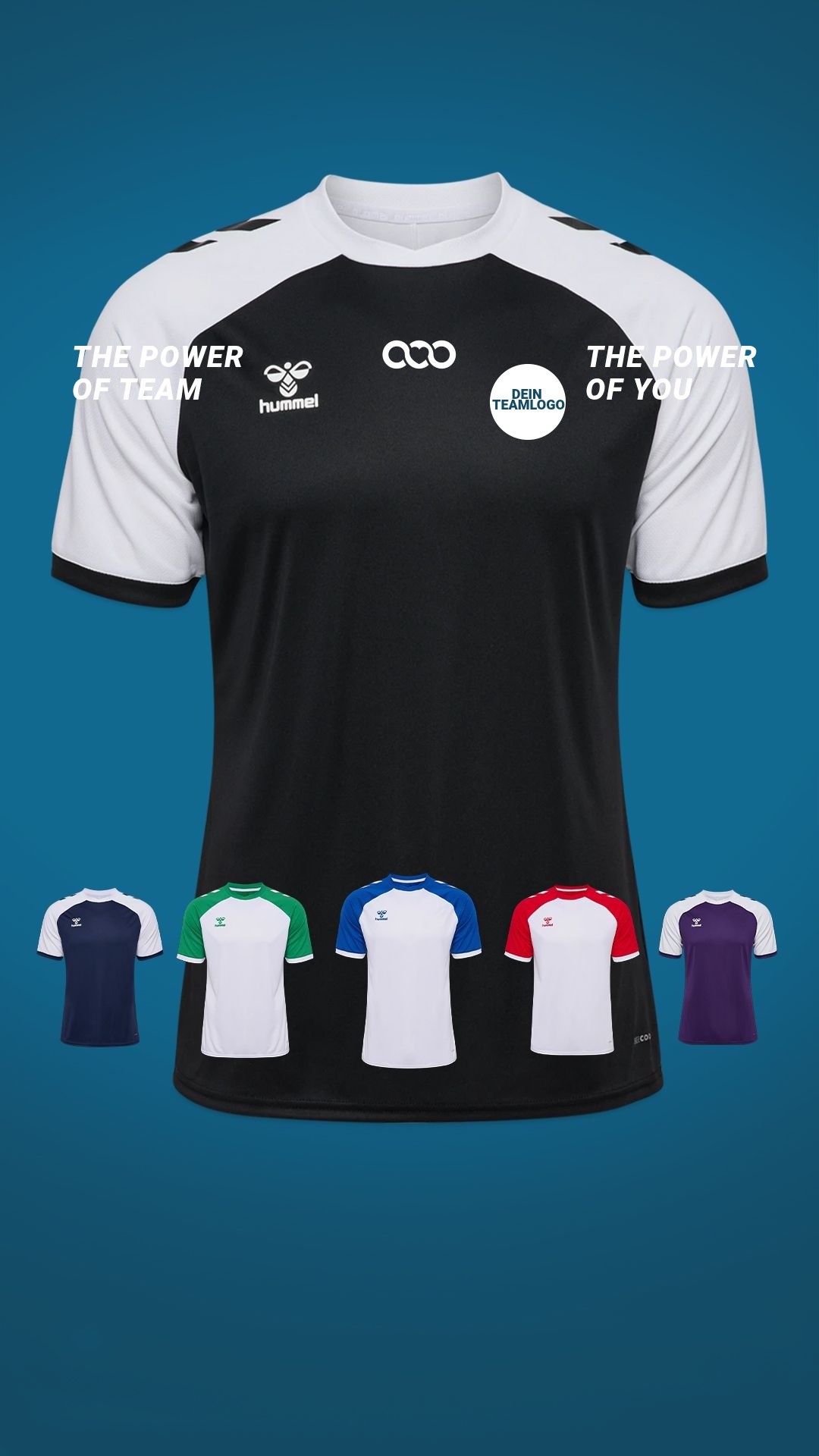 TeamShirts Facebook ad: Teamwear für Clubs und Events