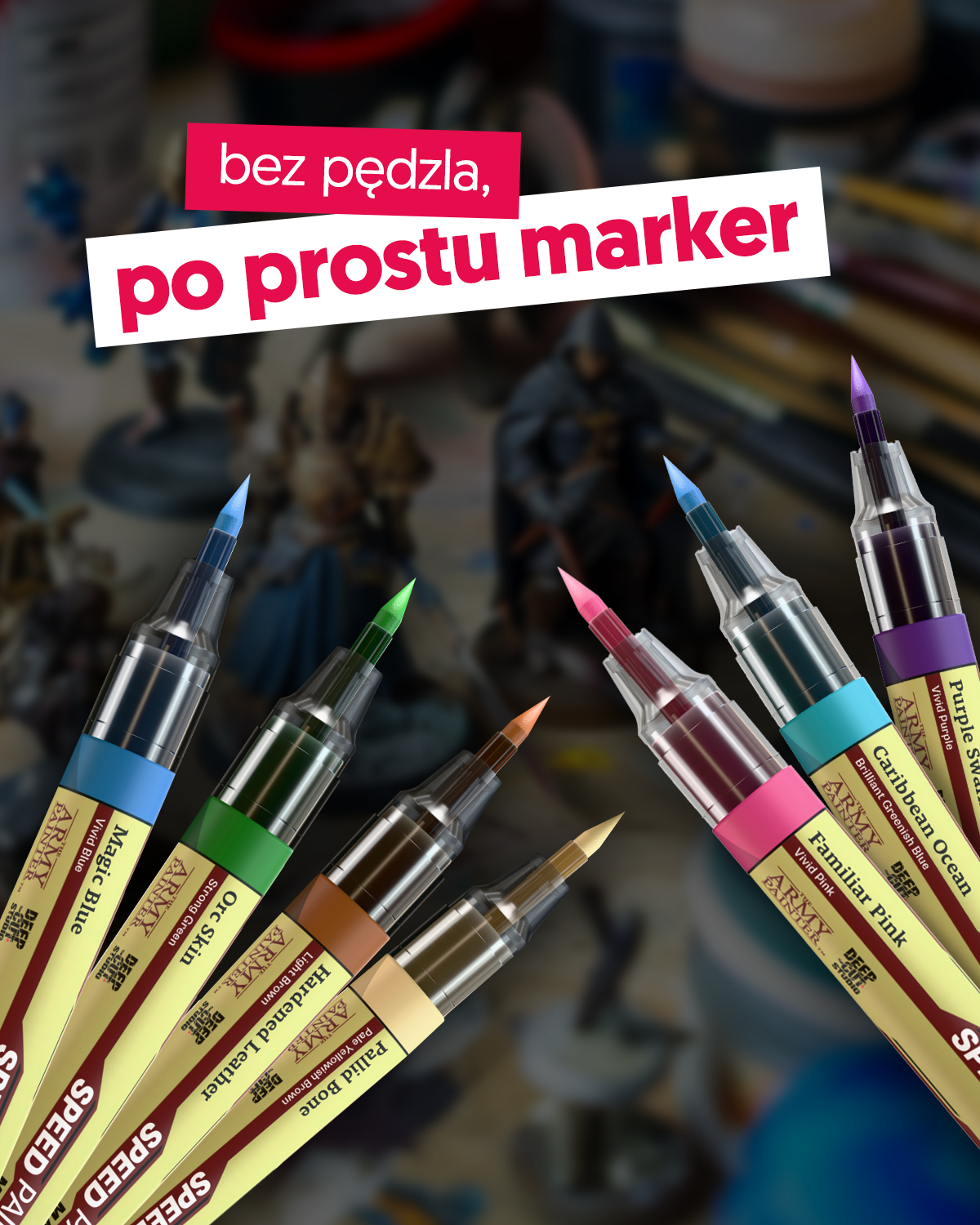 Rebel.pl Facebook ad: Markery do malowania figurek
