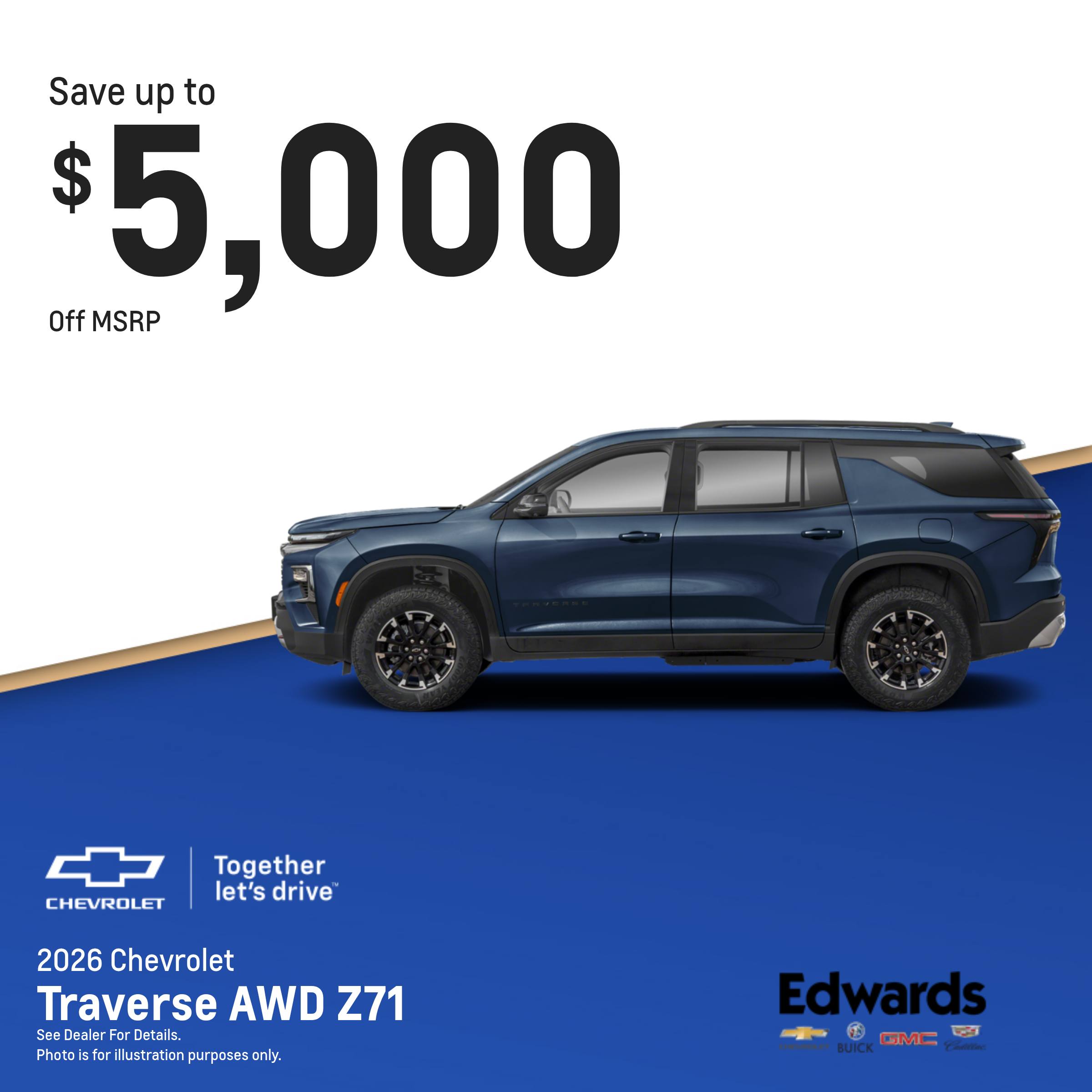 Edwards Chevrolet Buick GMC Cadillac Facebook ad: Ready to upgrade your ride?
