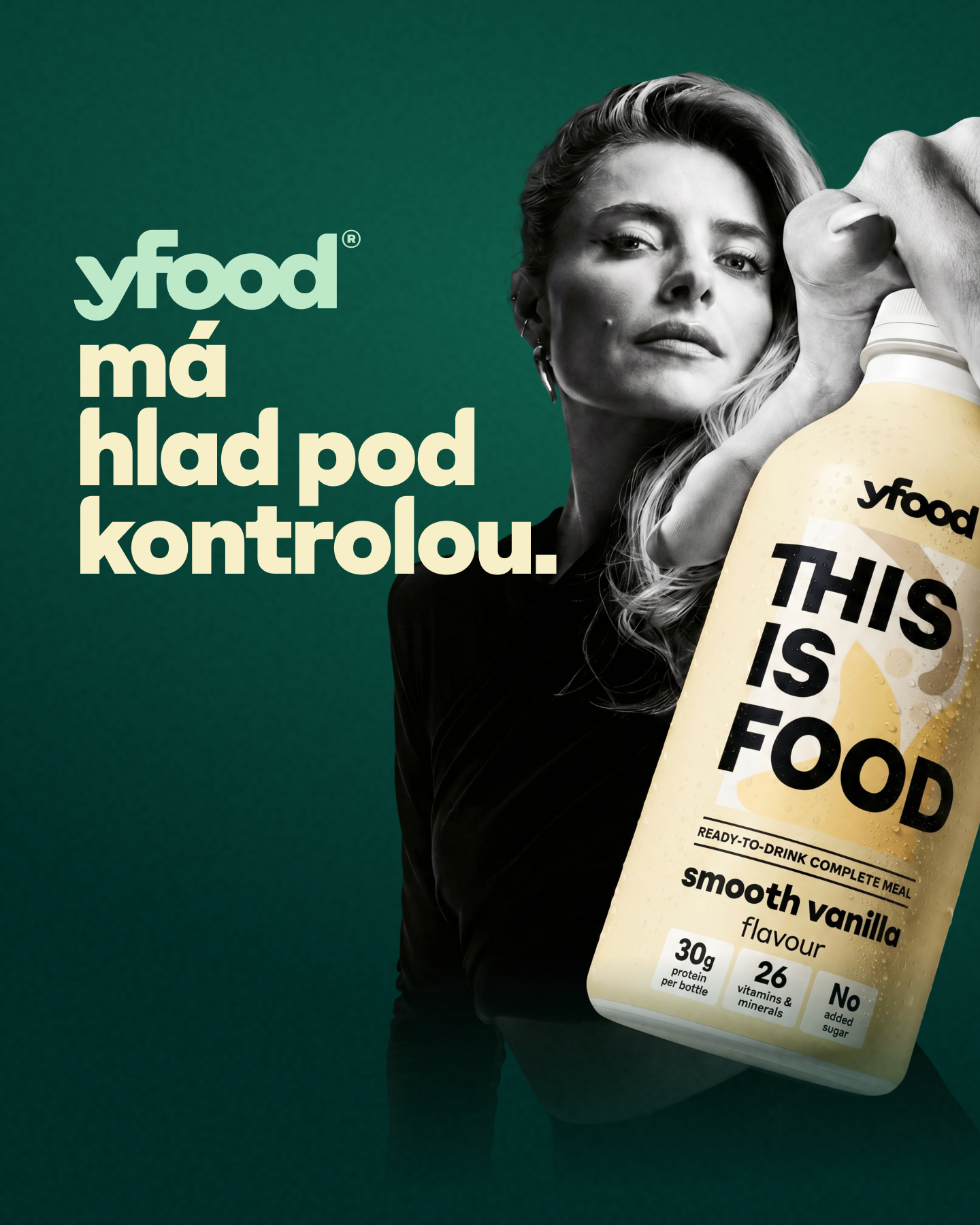 yfood Facebook ad: Hunger eat this | yfood Ready-to-Drink Complete Meals