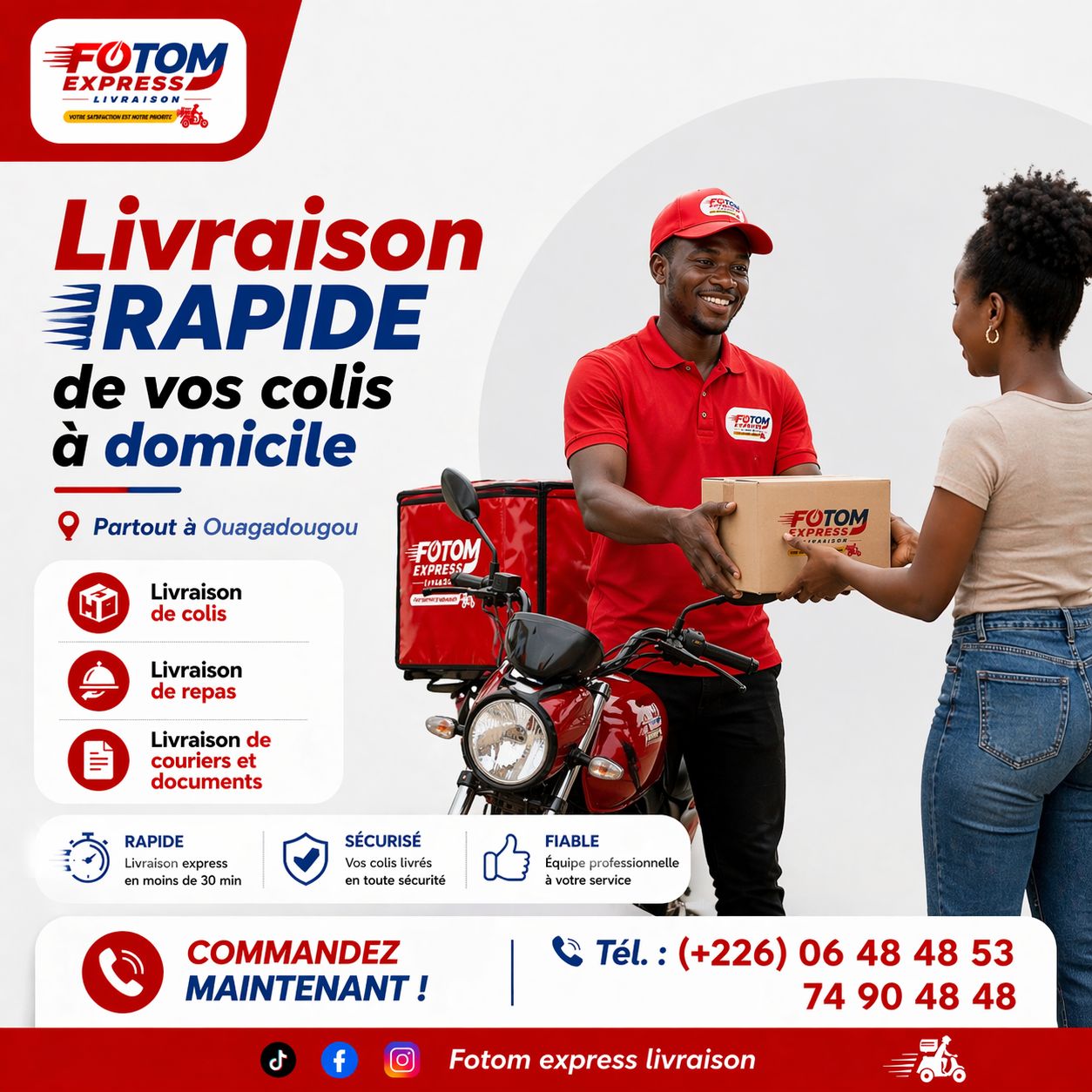 Fotome Express Livraison Facebook ad: Finies les frustrations!