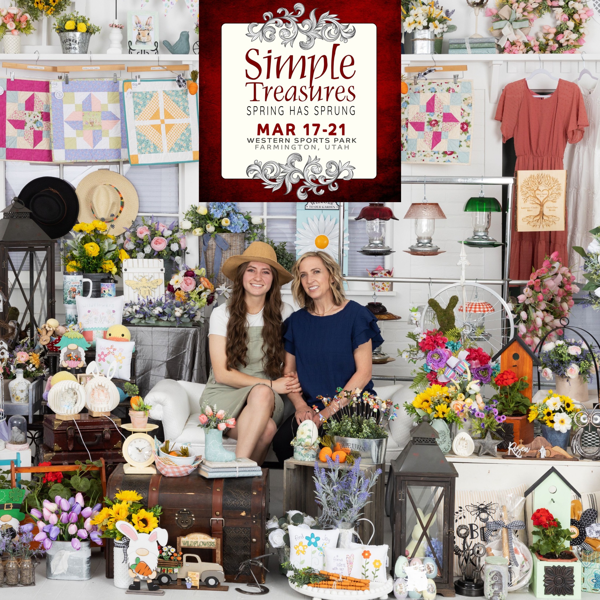 Simple Treasures Boutique Facebook ad: Simple Treasures Spring has Sprung March 17-21 Farmington