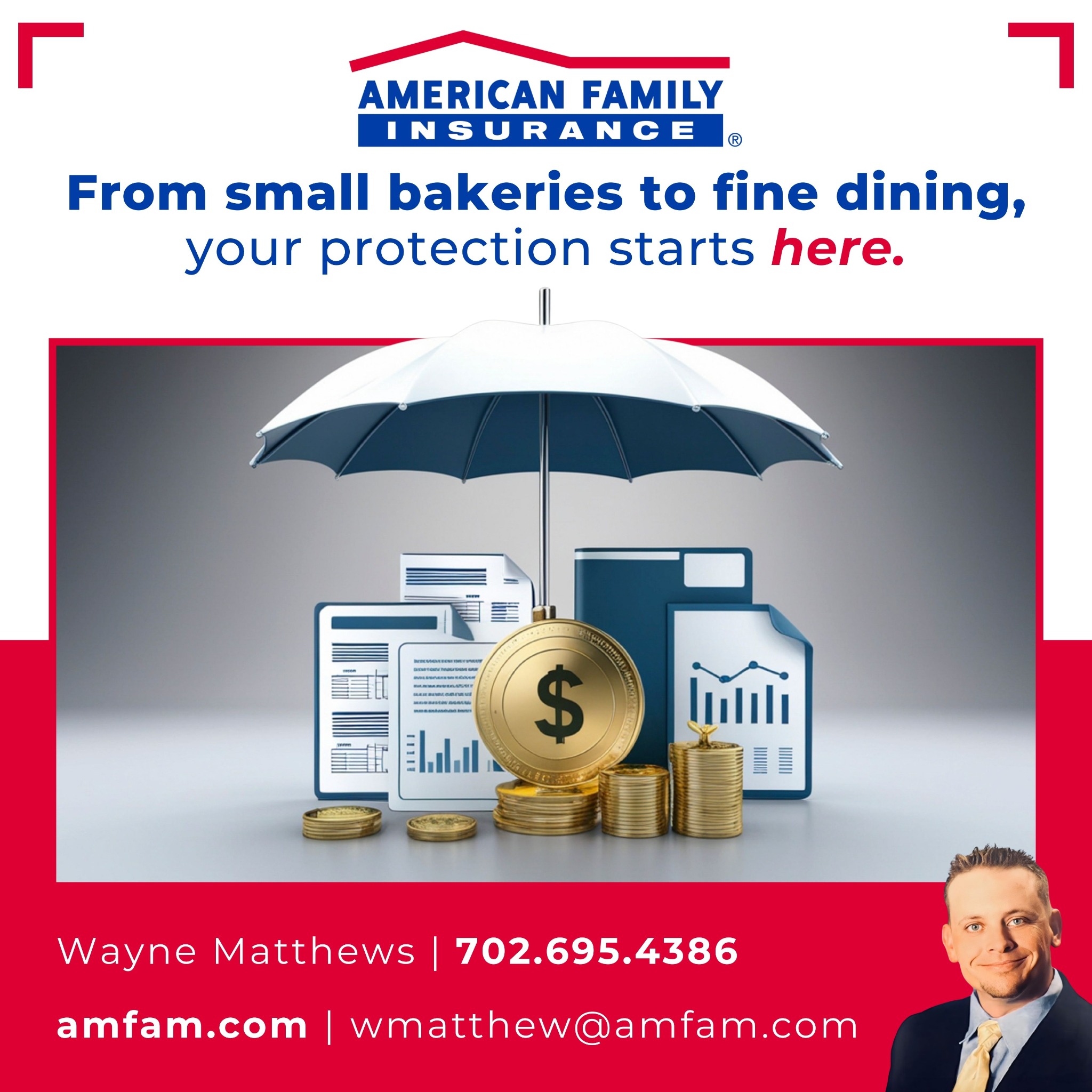 Wayne Matthews American Family Insurance Agent Facebook ad