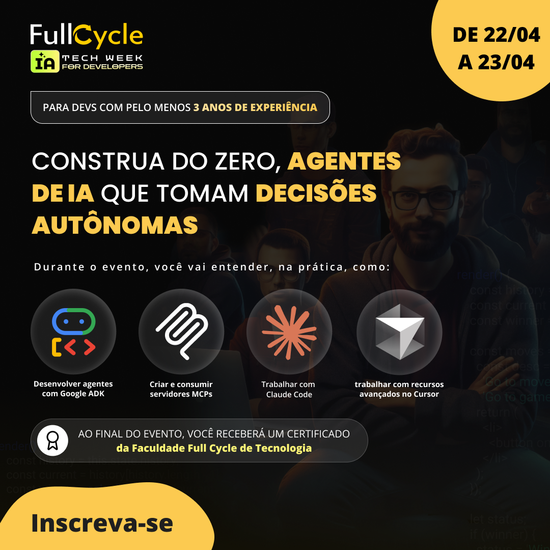 Full Cycle Facebook ad: Exclusivo para Devs Sêniors!