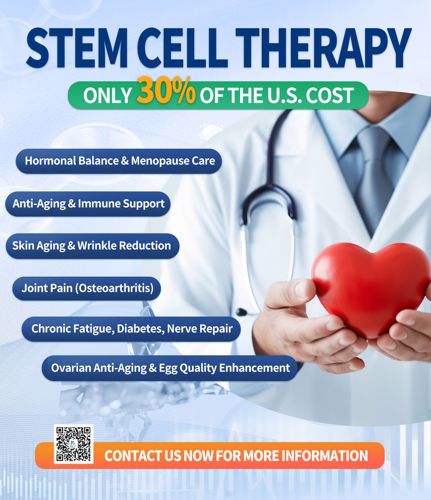 中國幹細胞治療 Facebook ad: Experience Cutting-Edge Stem Cell Therapy at Just 30%…