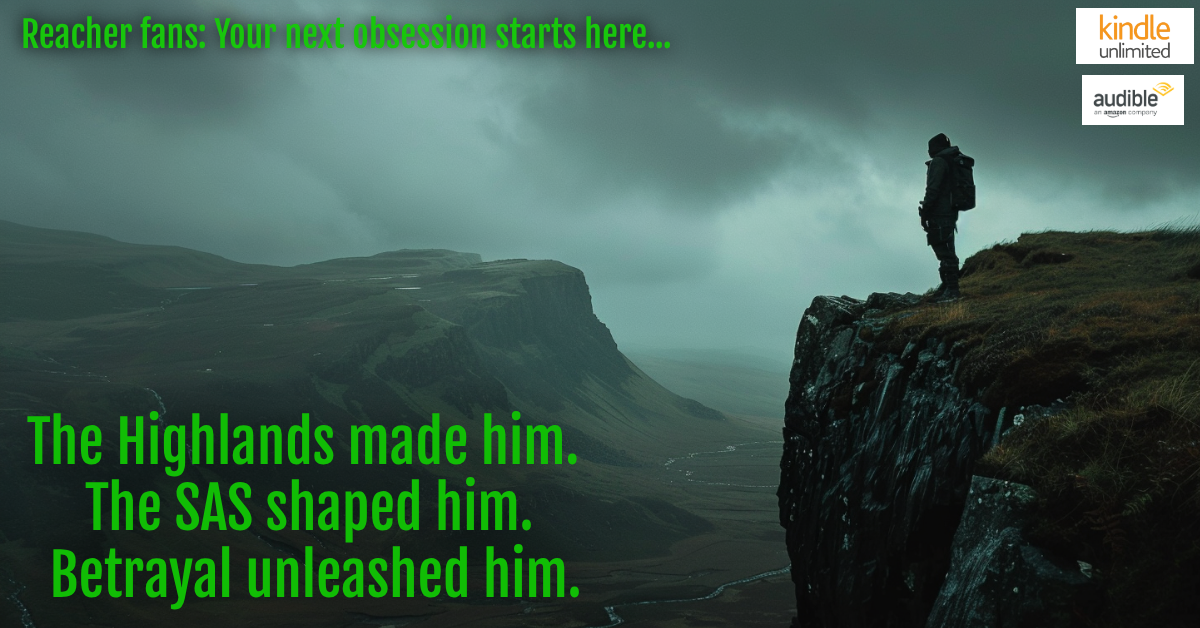 Blake Hudson Author Facebook ad: Forged in the Highlands. Unleashed on the World.