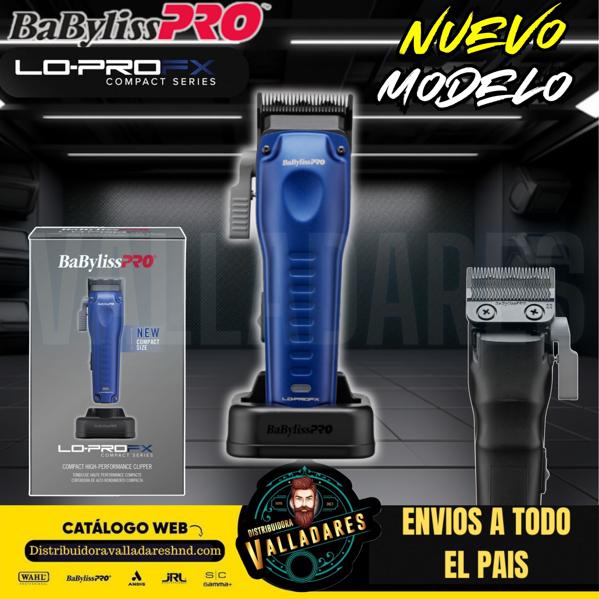 Distribuidora Valladares Facebook ad: BabylissPro clipper Lopro-Fx compact series