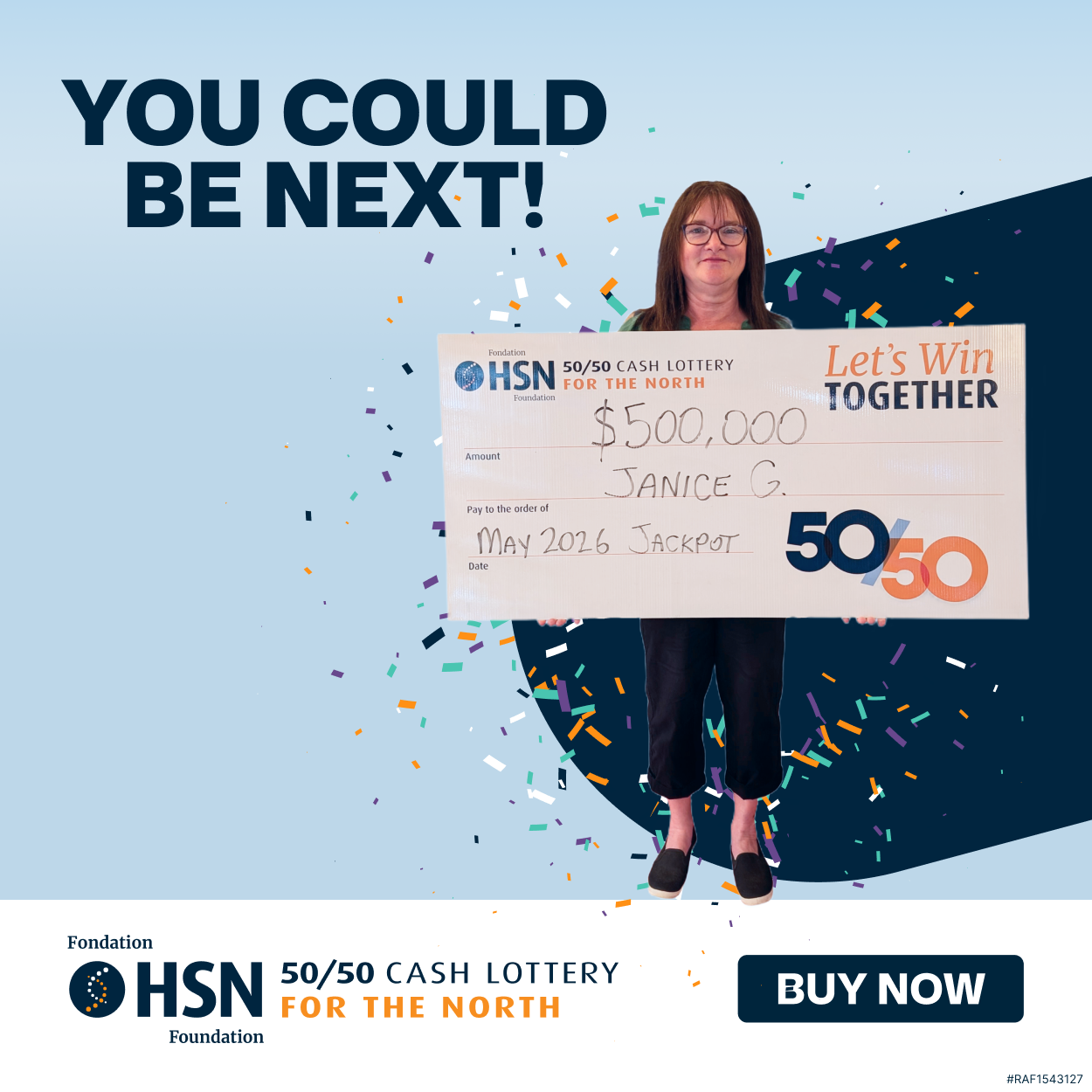 HSN 50/50 Facebook ad