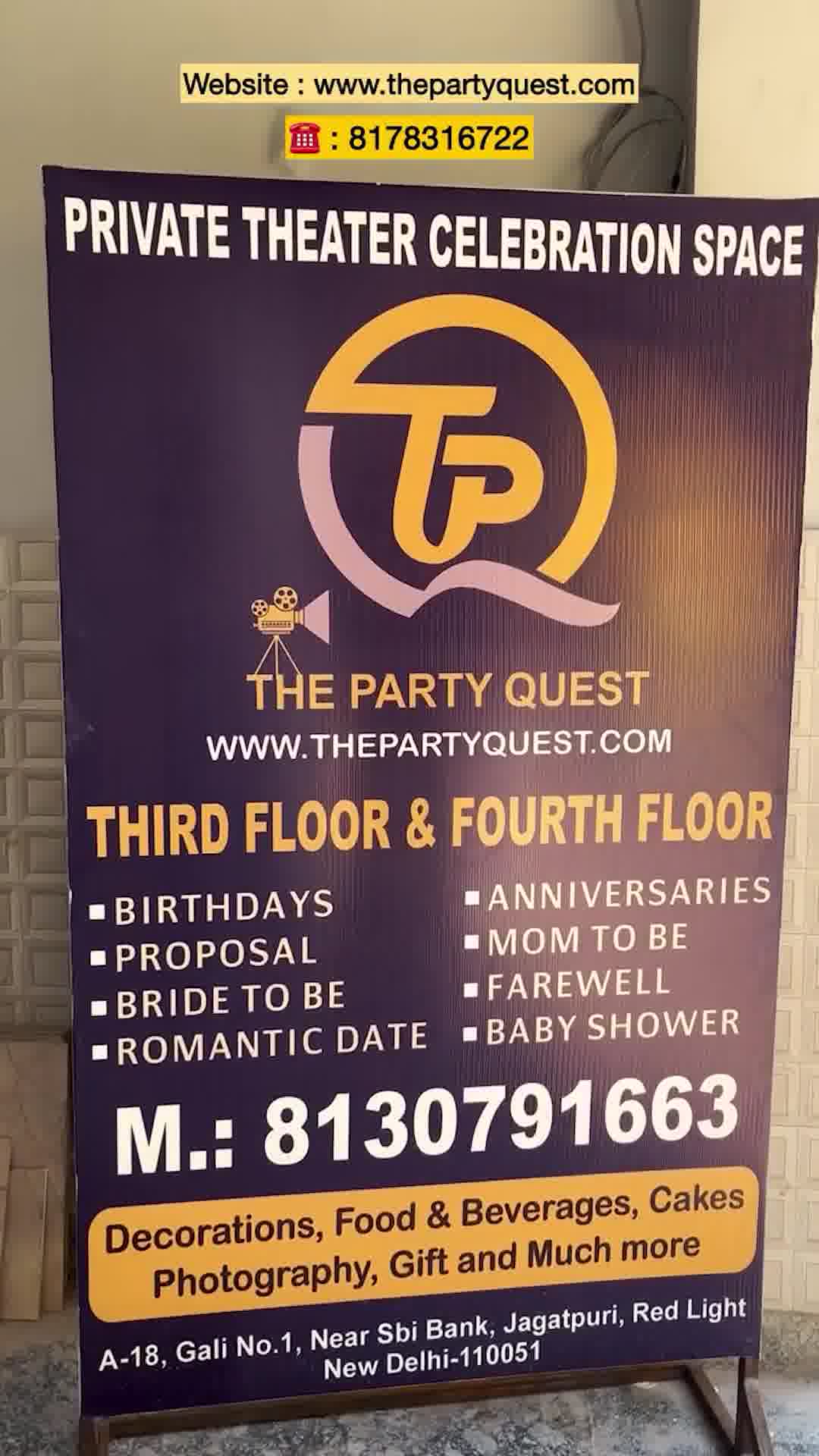 The Party Quest - Celebration Begins Here Facebook ad: Chat With Us