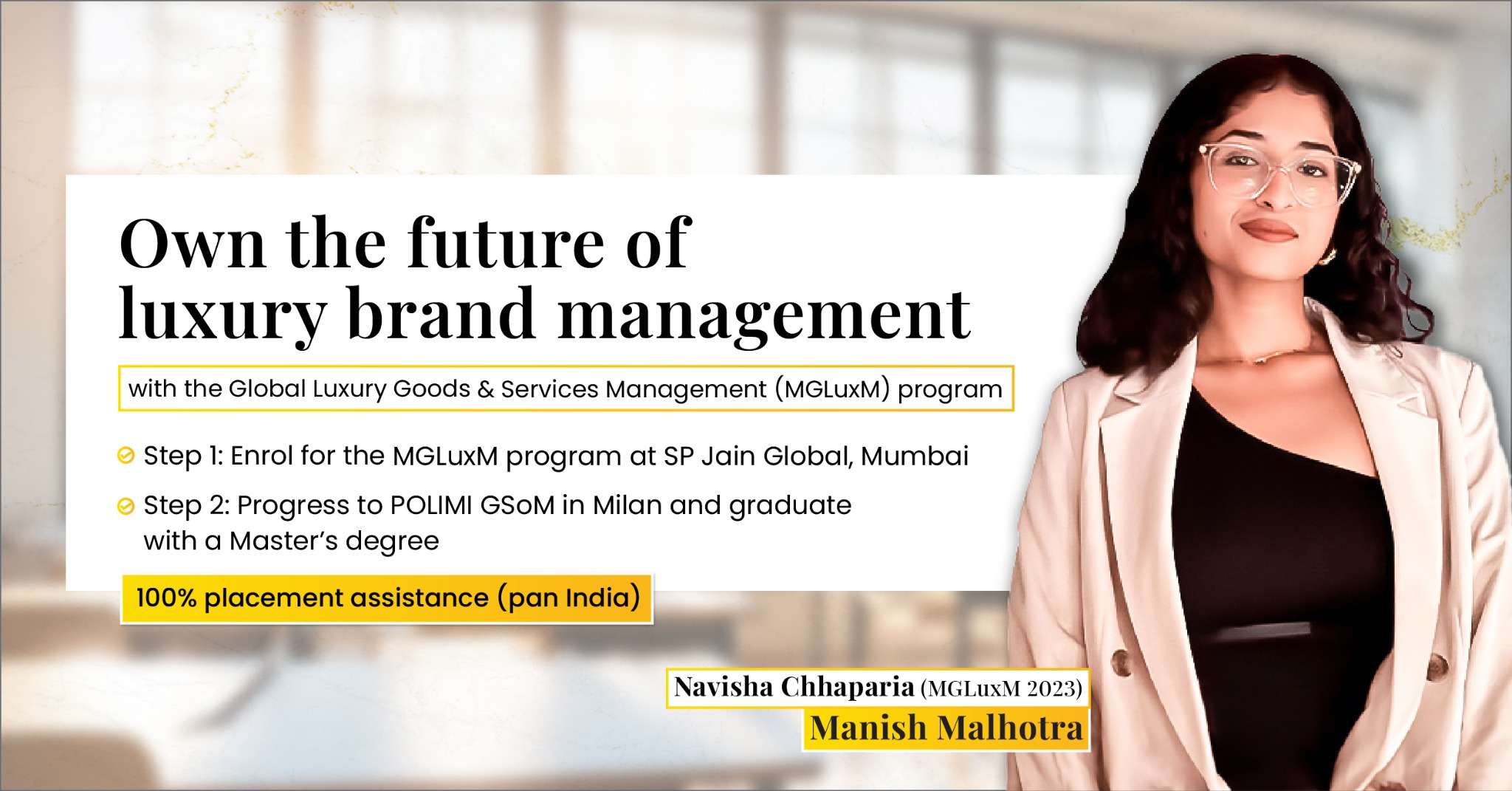 SP Jain School of Global Management Facebook ad