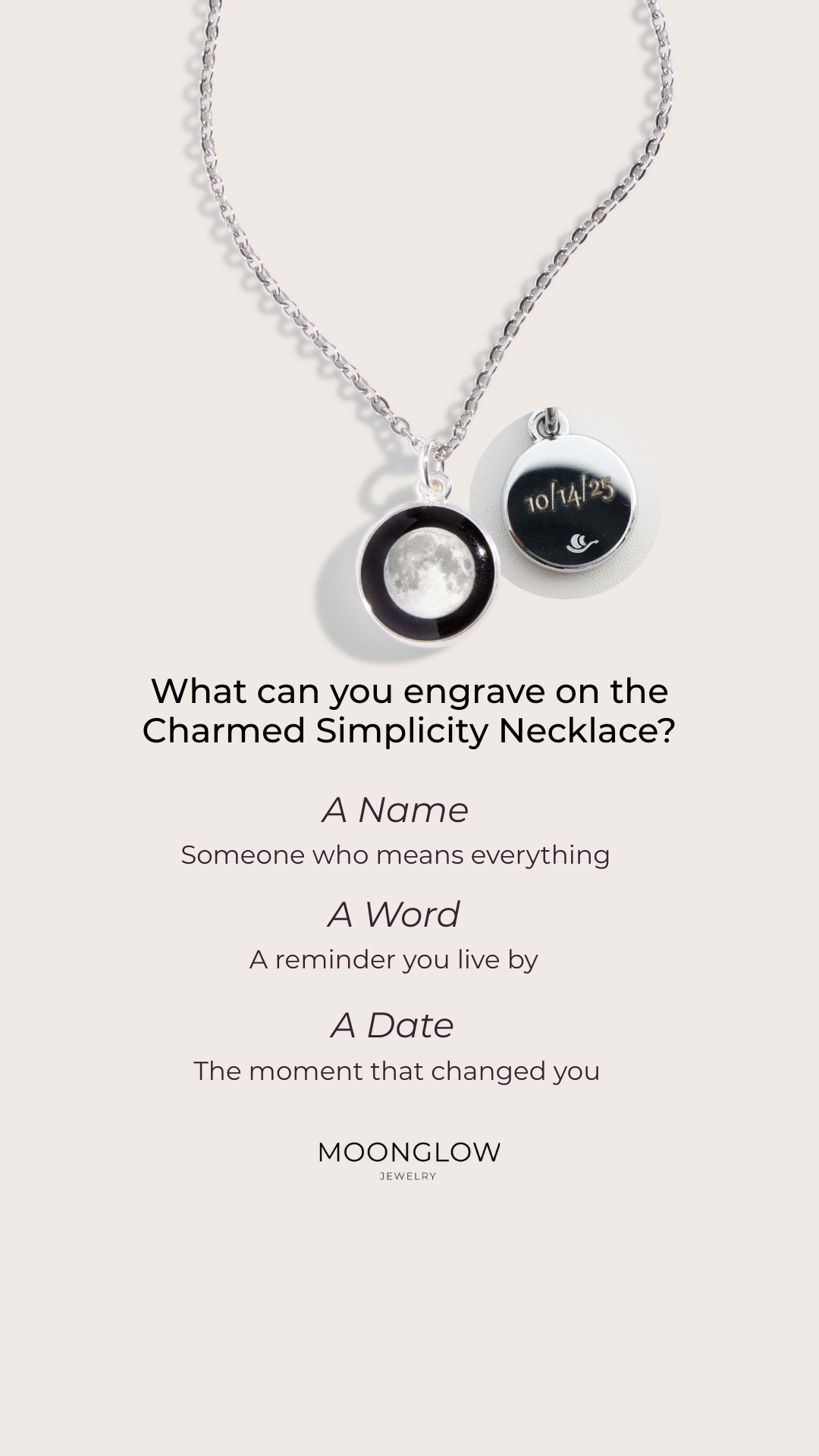 Moonglow Jewelry Facebook ad