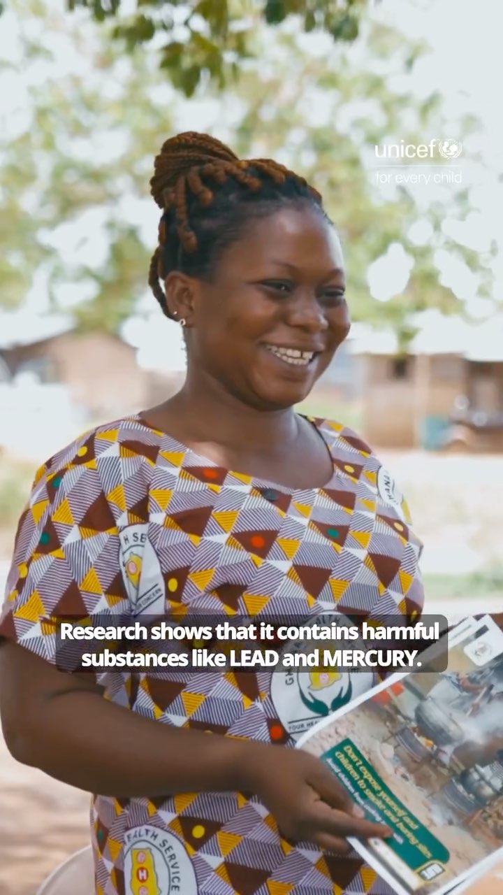 UNICEF Ghana Facebook ad: What you put near your eyes could be…