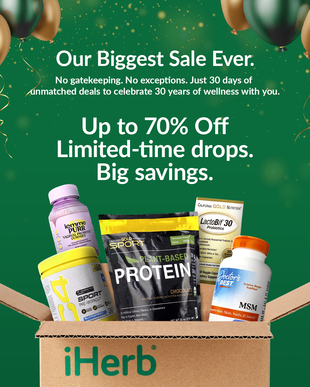 iHerb Facebook ad