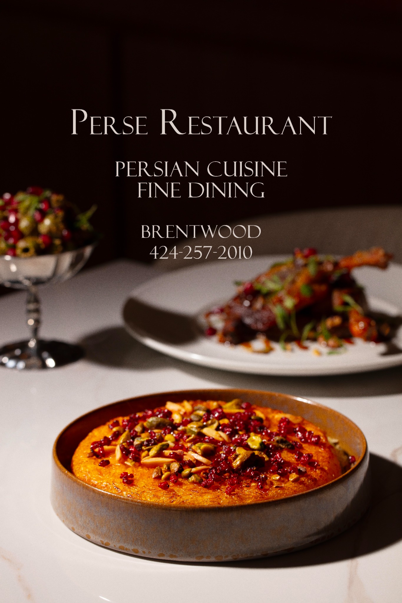 Perse Facebook ad: Saffron-infused brilliance, masterfully plated.