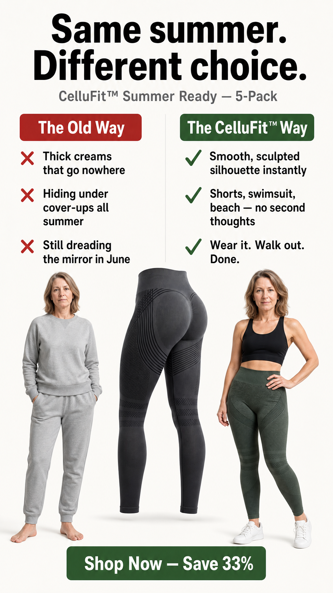 Everley Facebook ad: Shorts Season, Without the Dread