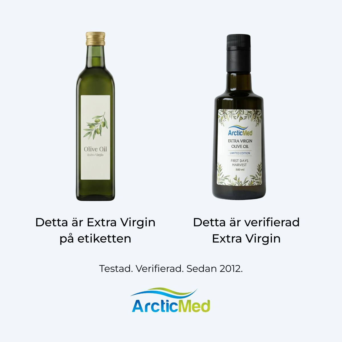 ArcticMed Omega-3 Facebook ad: Varje batch är labbtestad