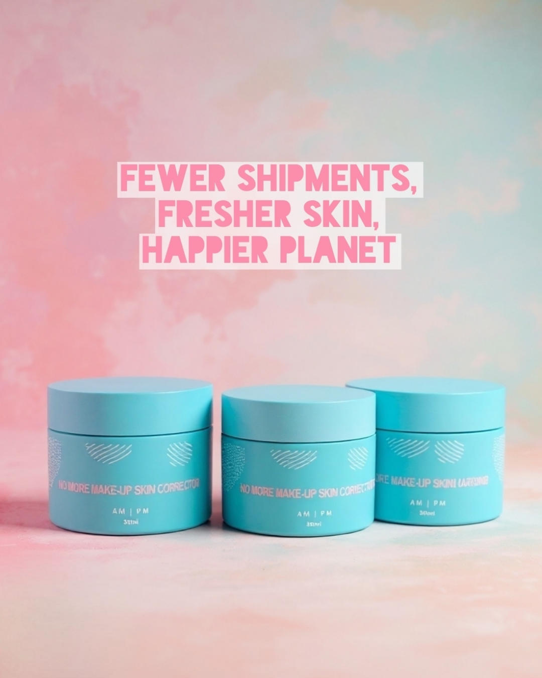 No More Make-Up Skin Corrector Facebook ad: Naked Skin, Naked Planet