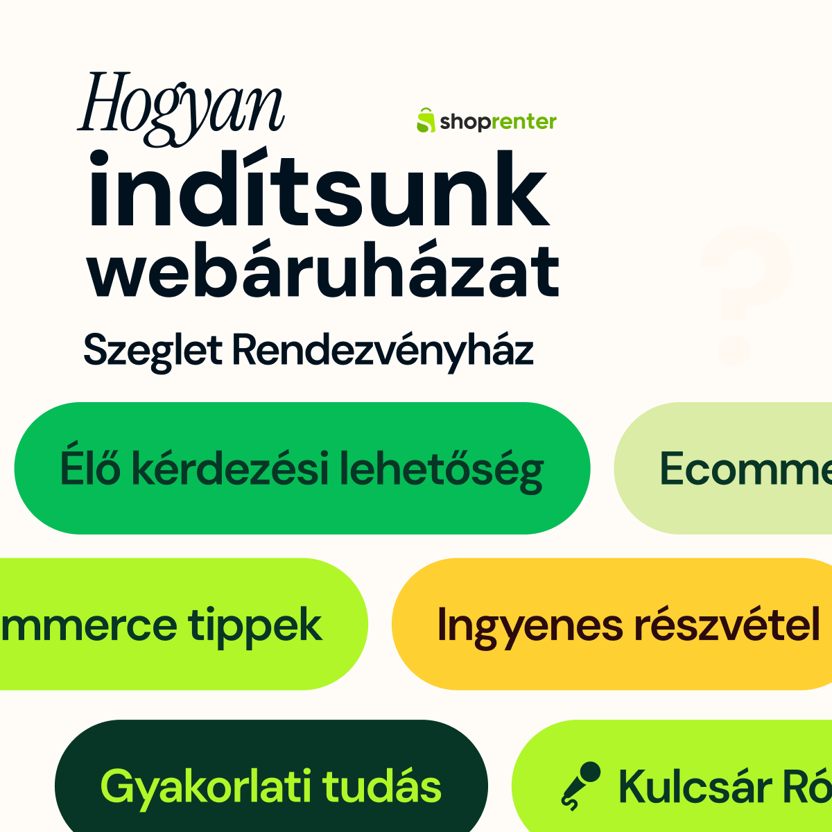 Shoprenter Facebook ad