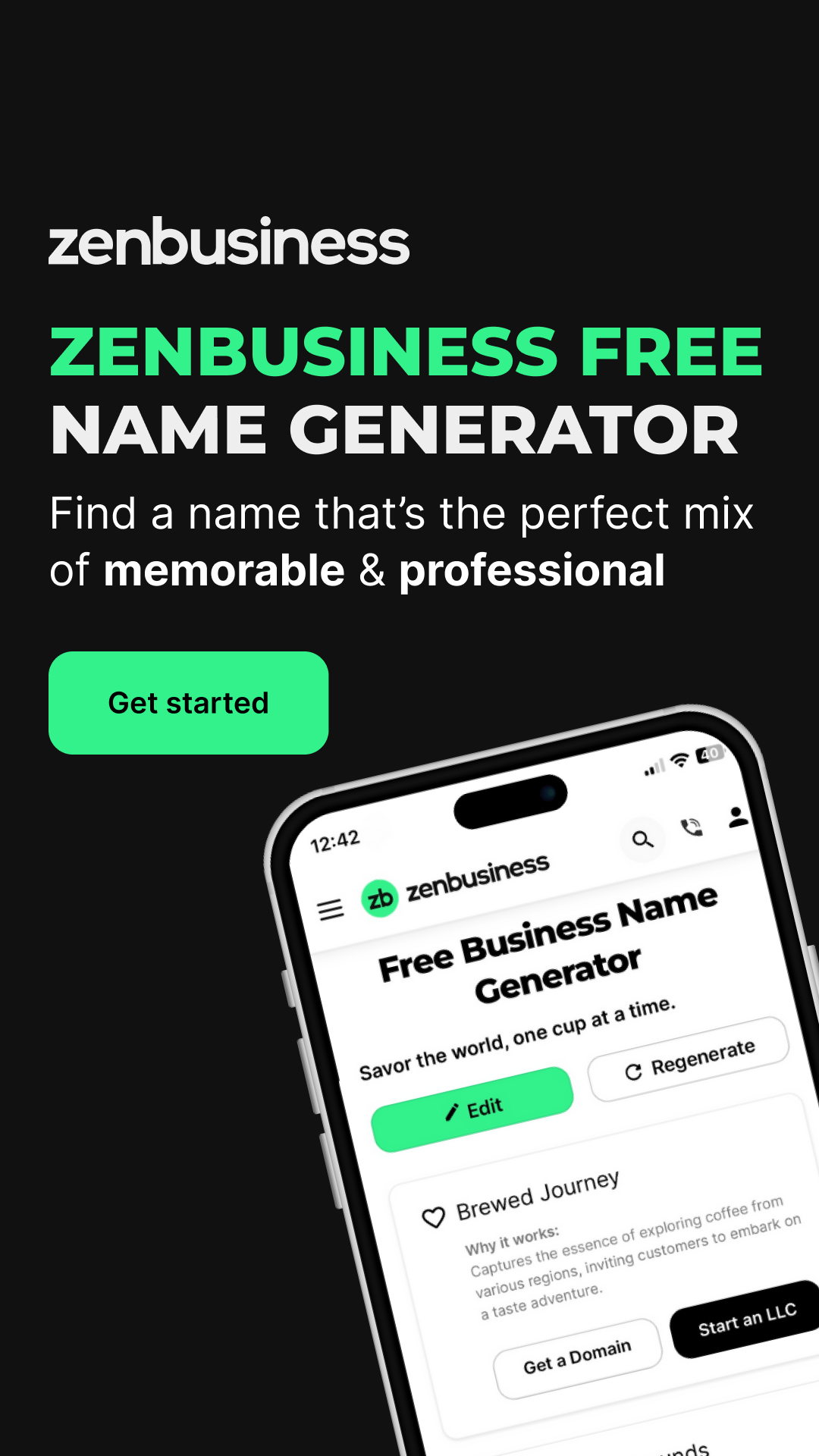 ZenBusiness Facebook ad