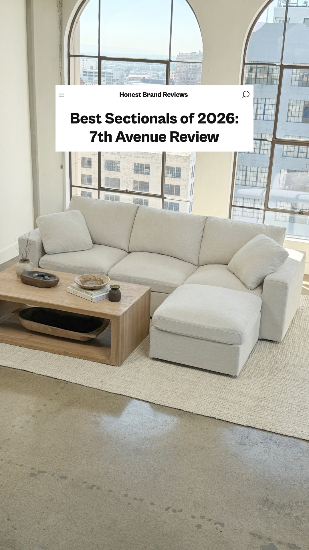 Honest Brand Reviews Facebook ad: The World's Greatest Modular Sofa