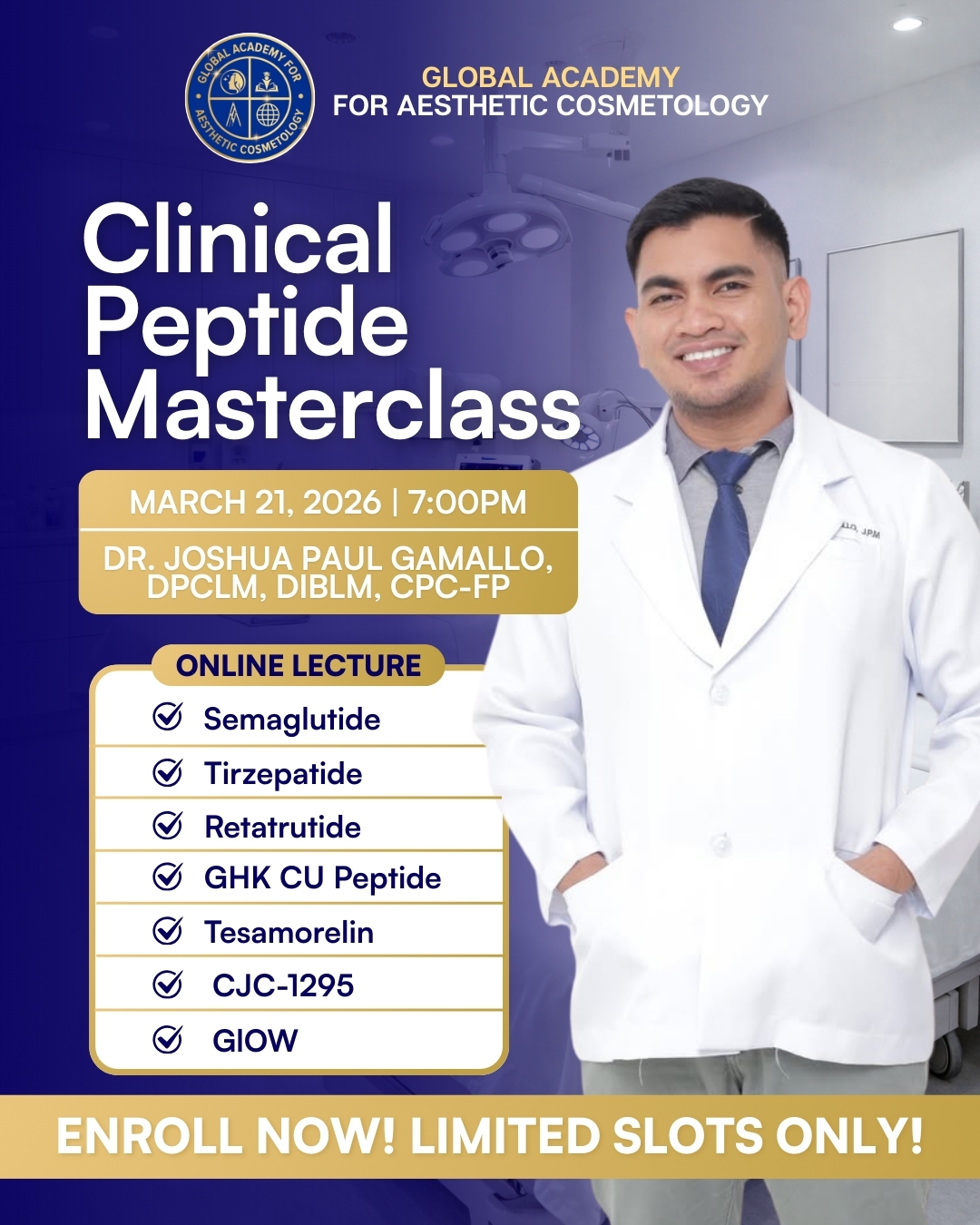 Global Academy for Aesthetic Cosmetology Facebook ad: Join the Global Academy for Aesthetic Cosmetology's…