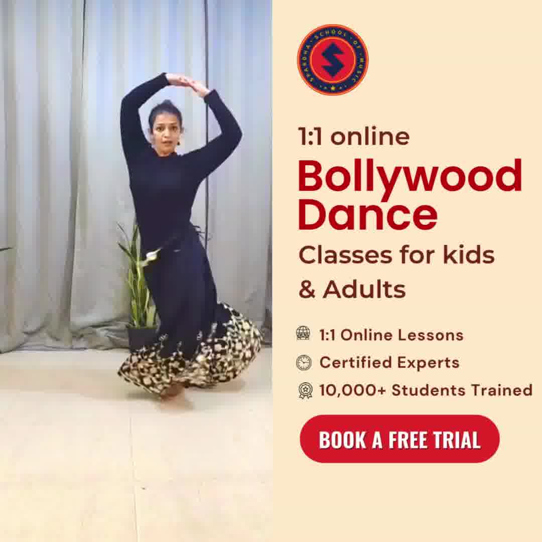Spardha School of Music Global Facebook ad: Bollywood Dance Lessons Live from India