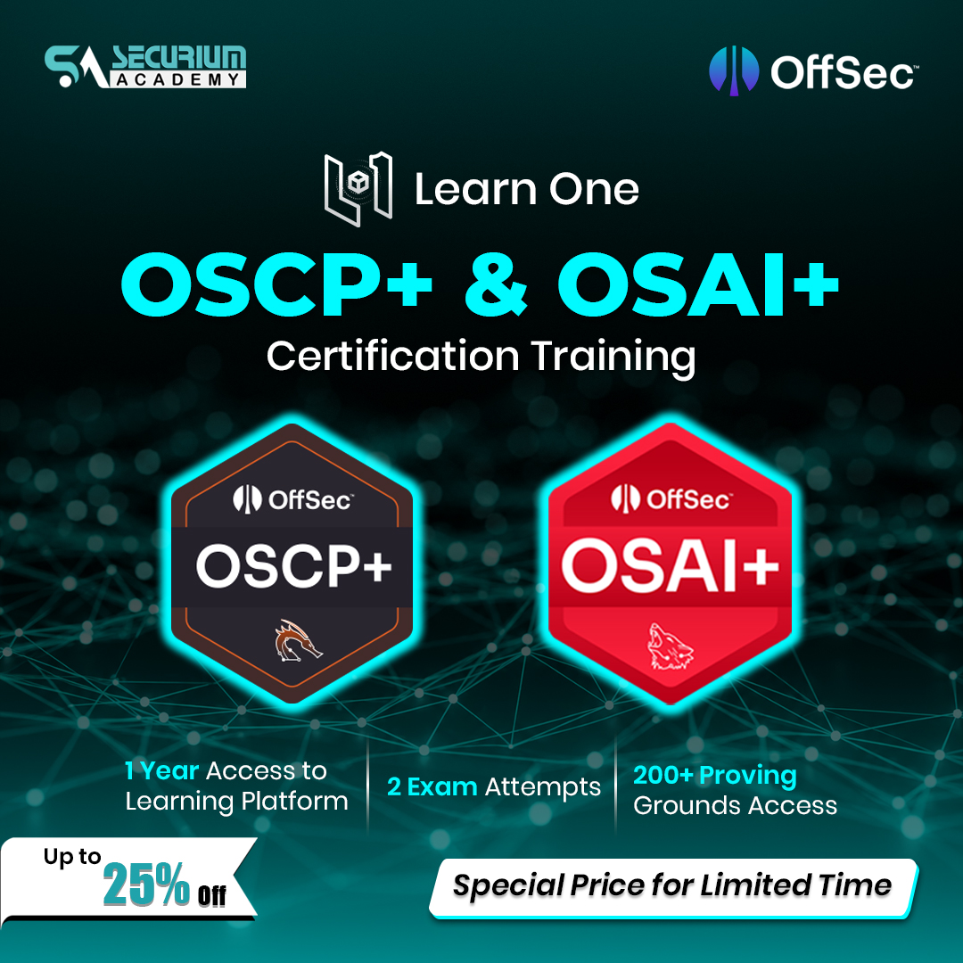 Securium Academy Facebook ad: OSCP+ & OSAI+ Combo Training