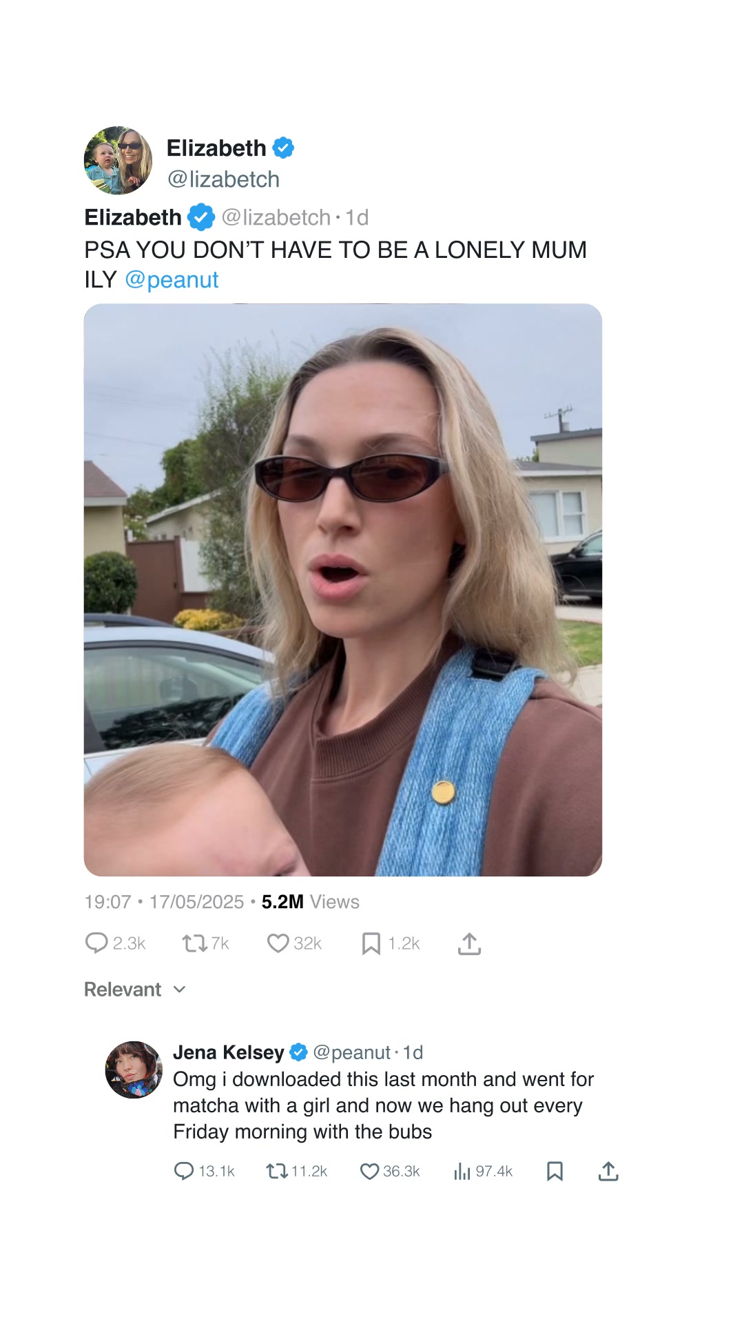 Peanut App Facebook ad: Find Your Tribe on Peanut | Trusted by over 5 Million Mamas