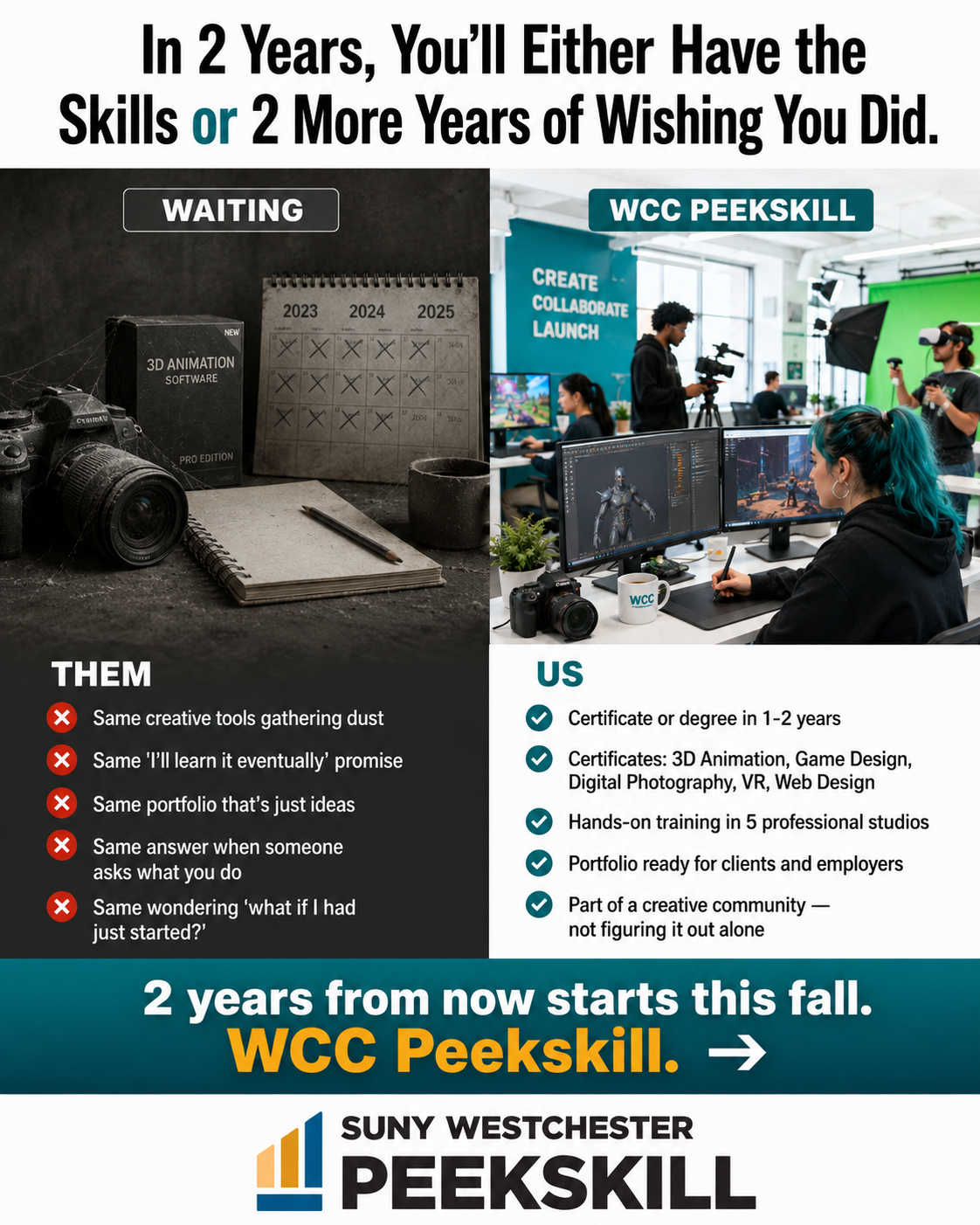 SUNY Westchester Community College Facebook ad
