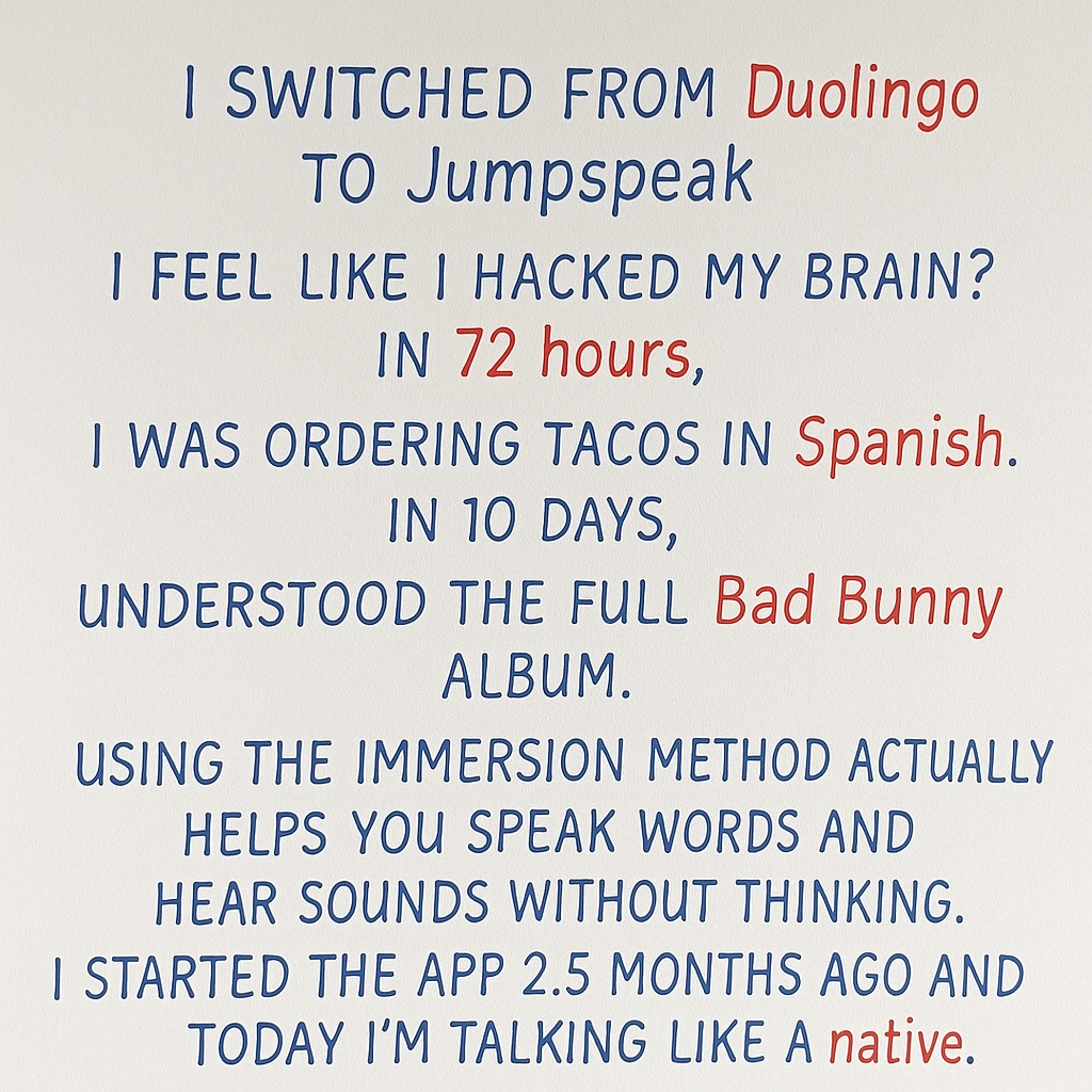 Jumpspeak Facebook ad