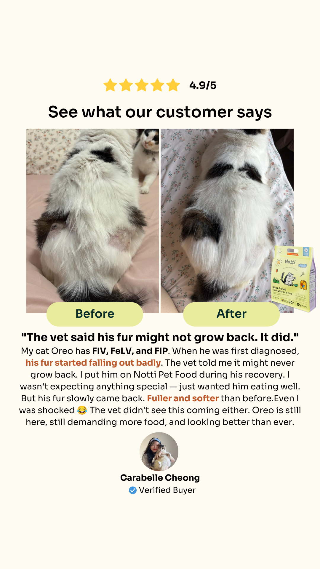Notti Pet Food Facebook ad