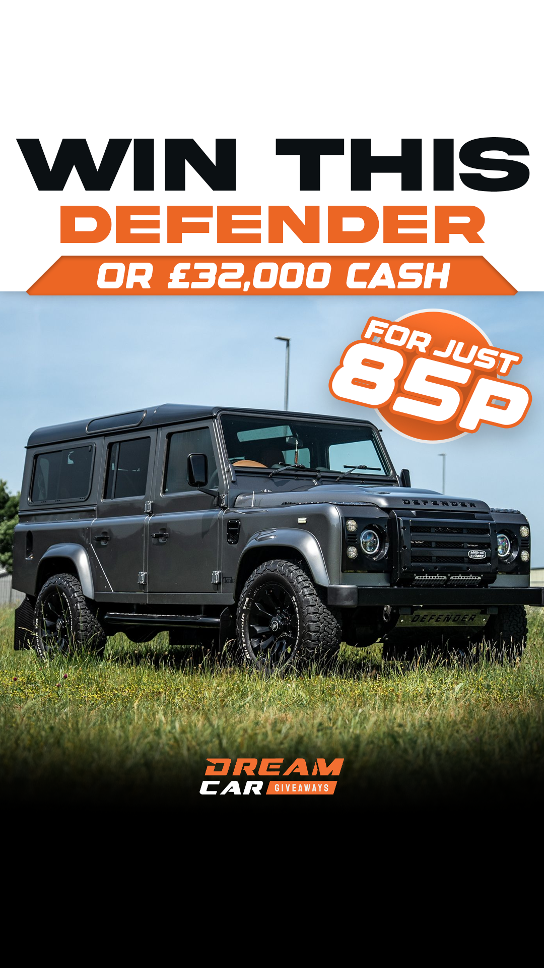 Dream Car Giveaways Facebook ad