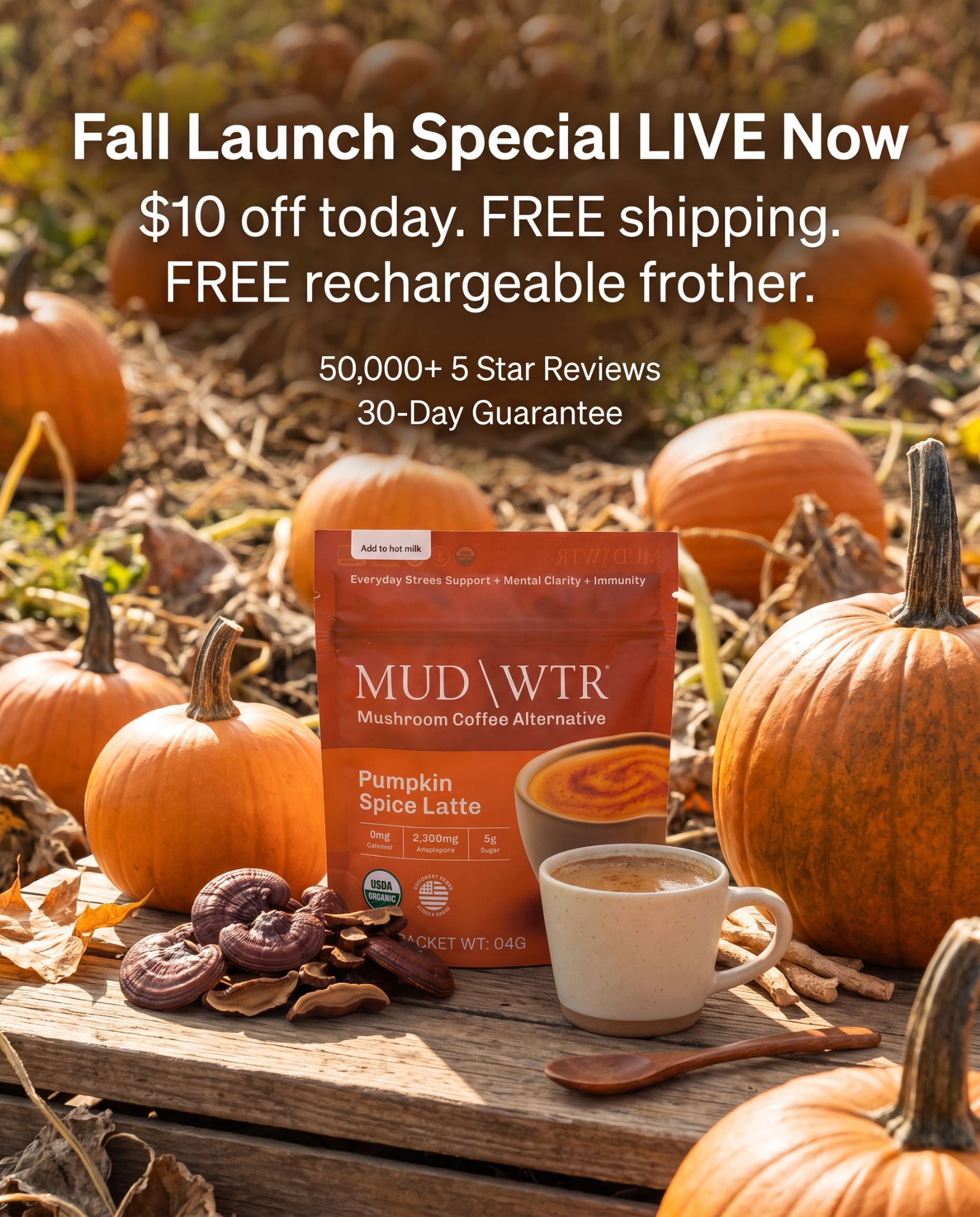 MUD\WTR Facebook ad