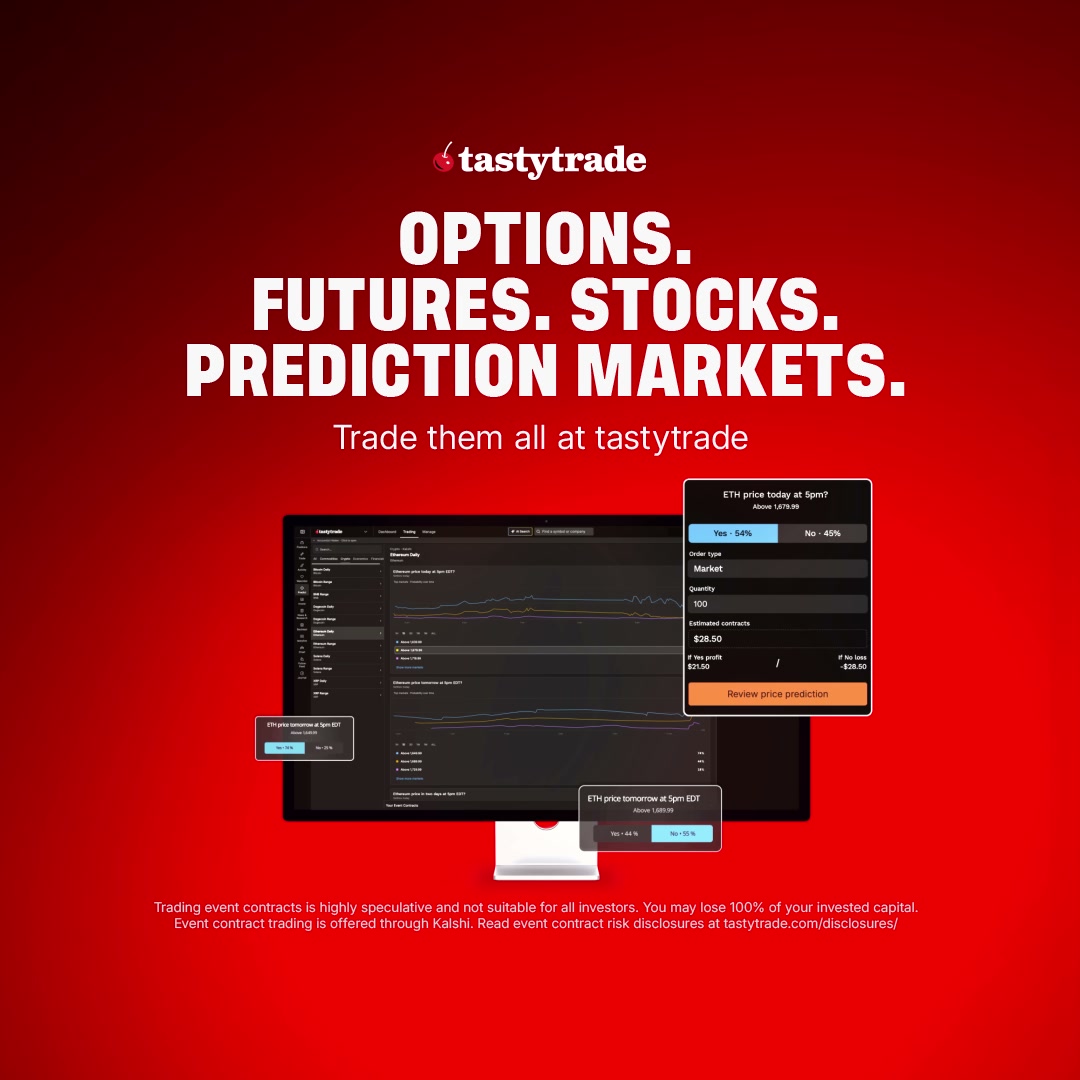 tastytrade Facebook ad from Aug 5, 2026